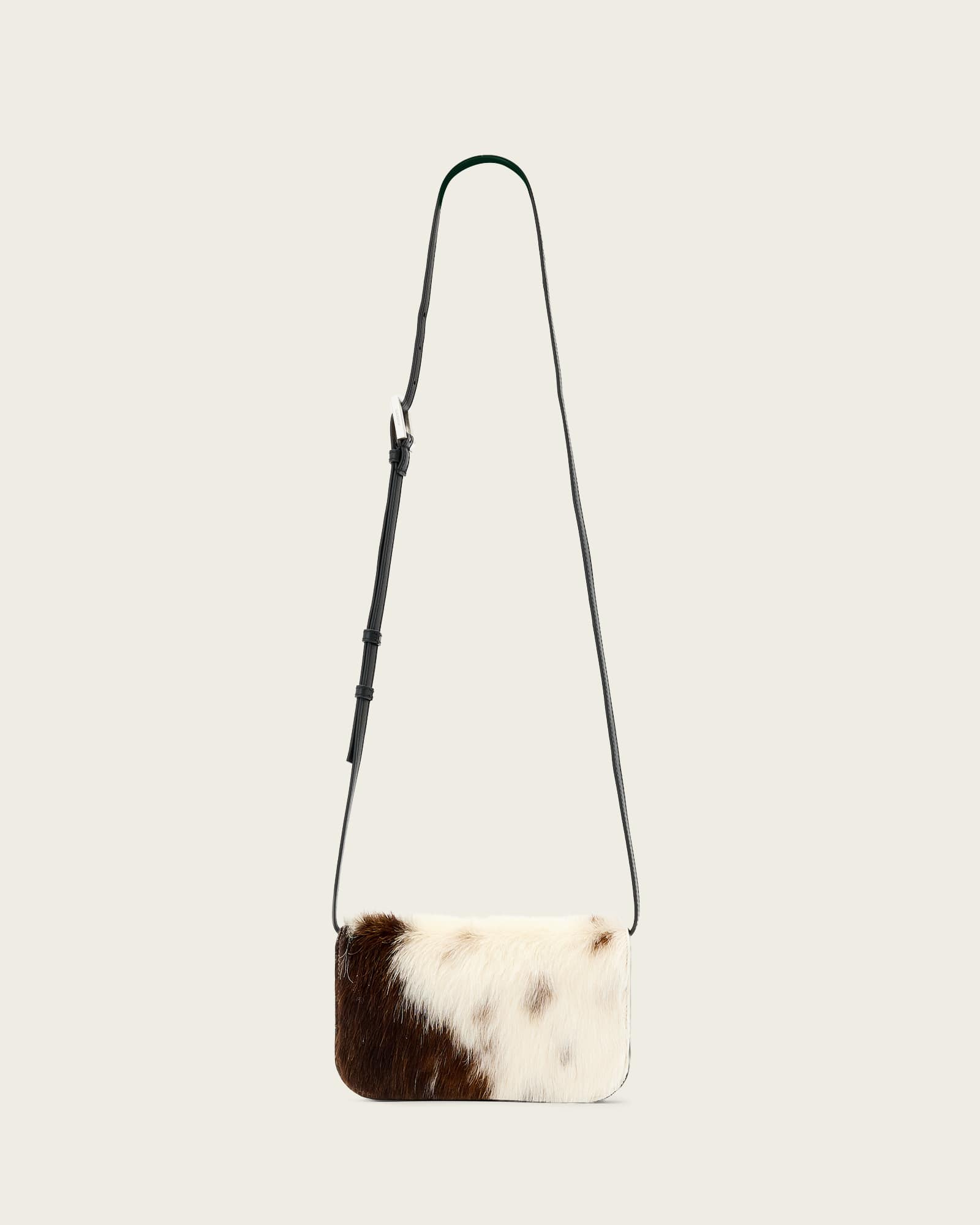 AllSaints Maeve Cow Print Crossbody Bag,, Cow Print