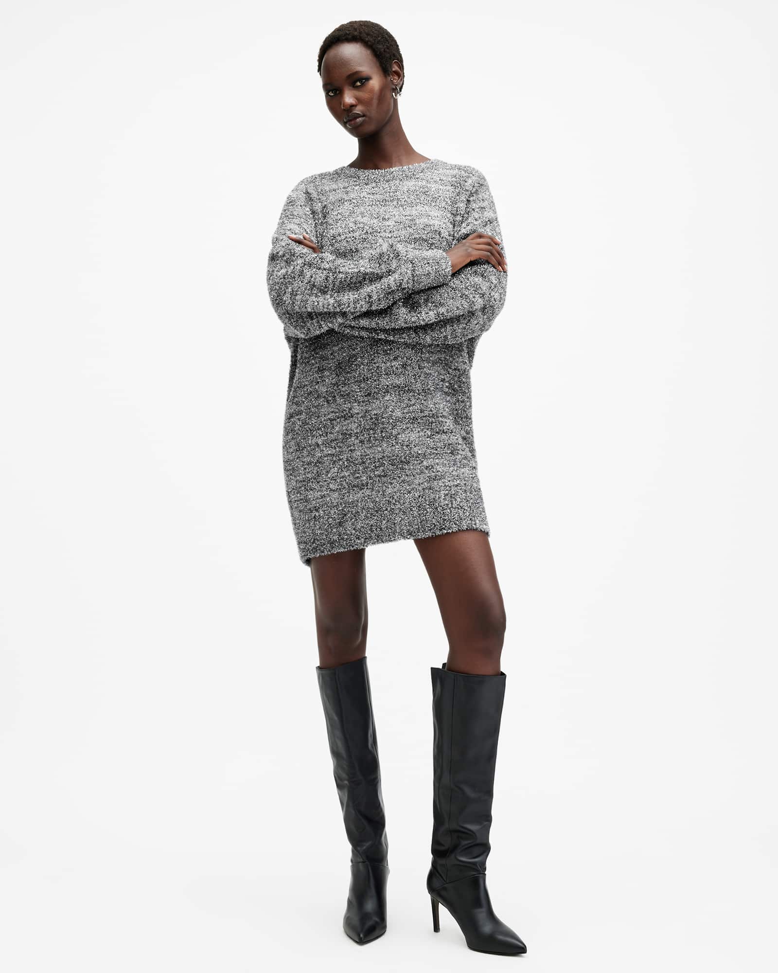 AllSaints Dazzle Oversized Jumper Dress