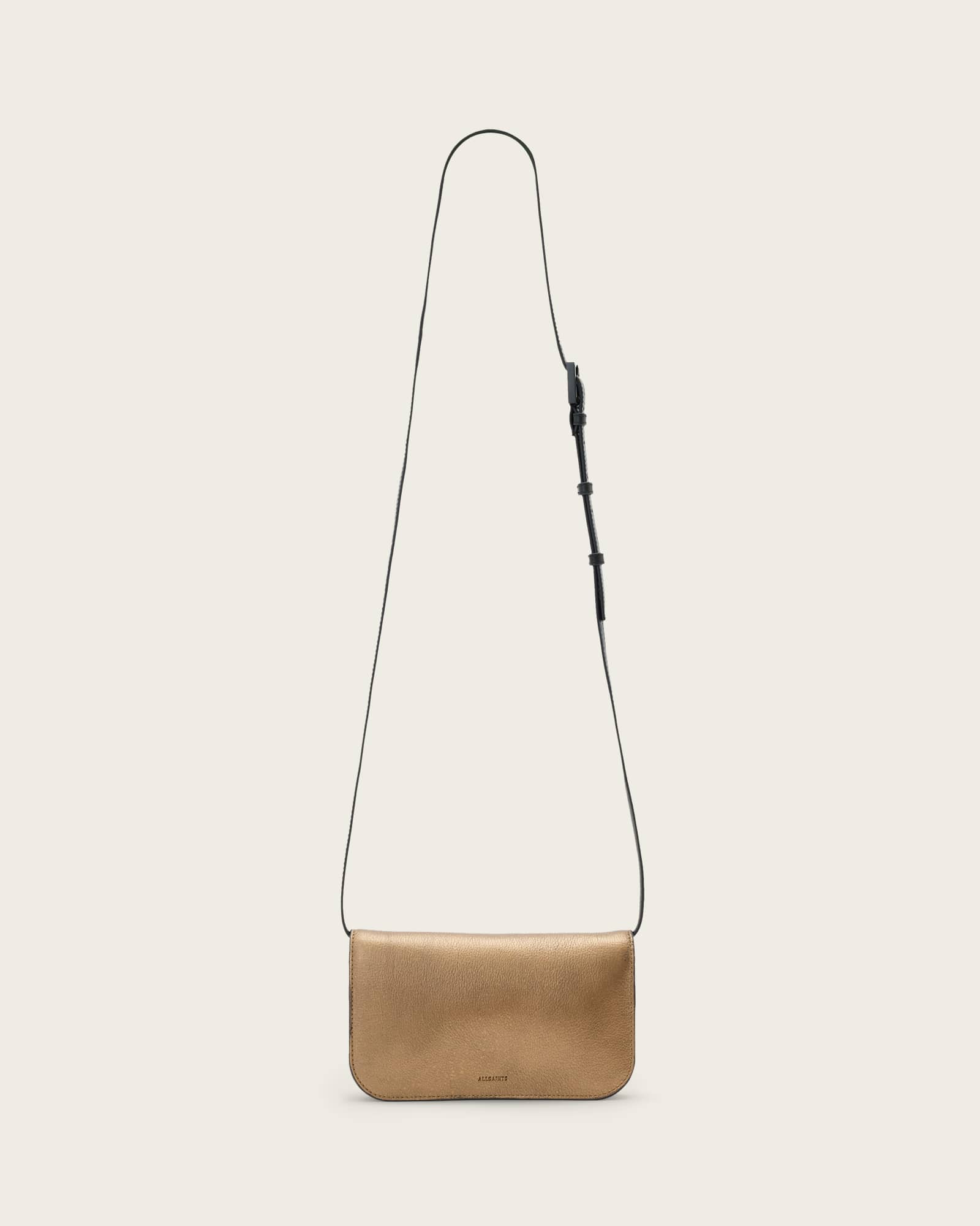 Allsaints Main: 100% Cow Leather Maeve Leather Cardholder Crossbody