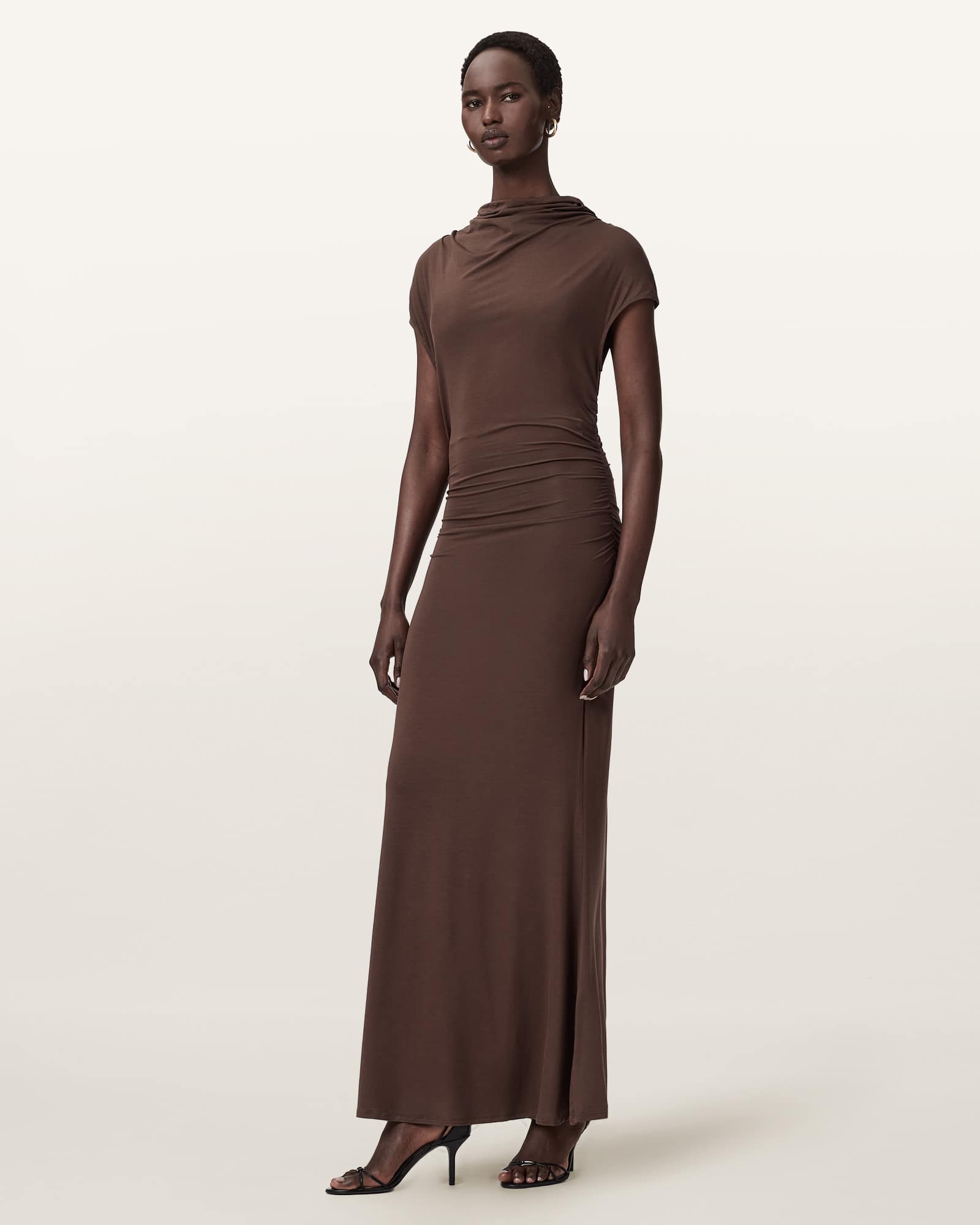 Allsaints Women's Selena Bodycon Maxi Dress - Size  16