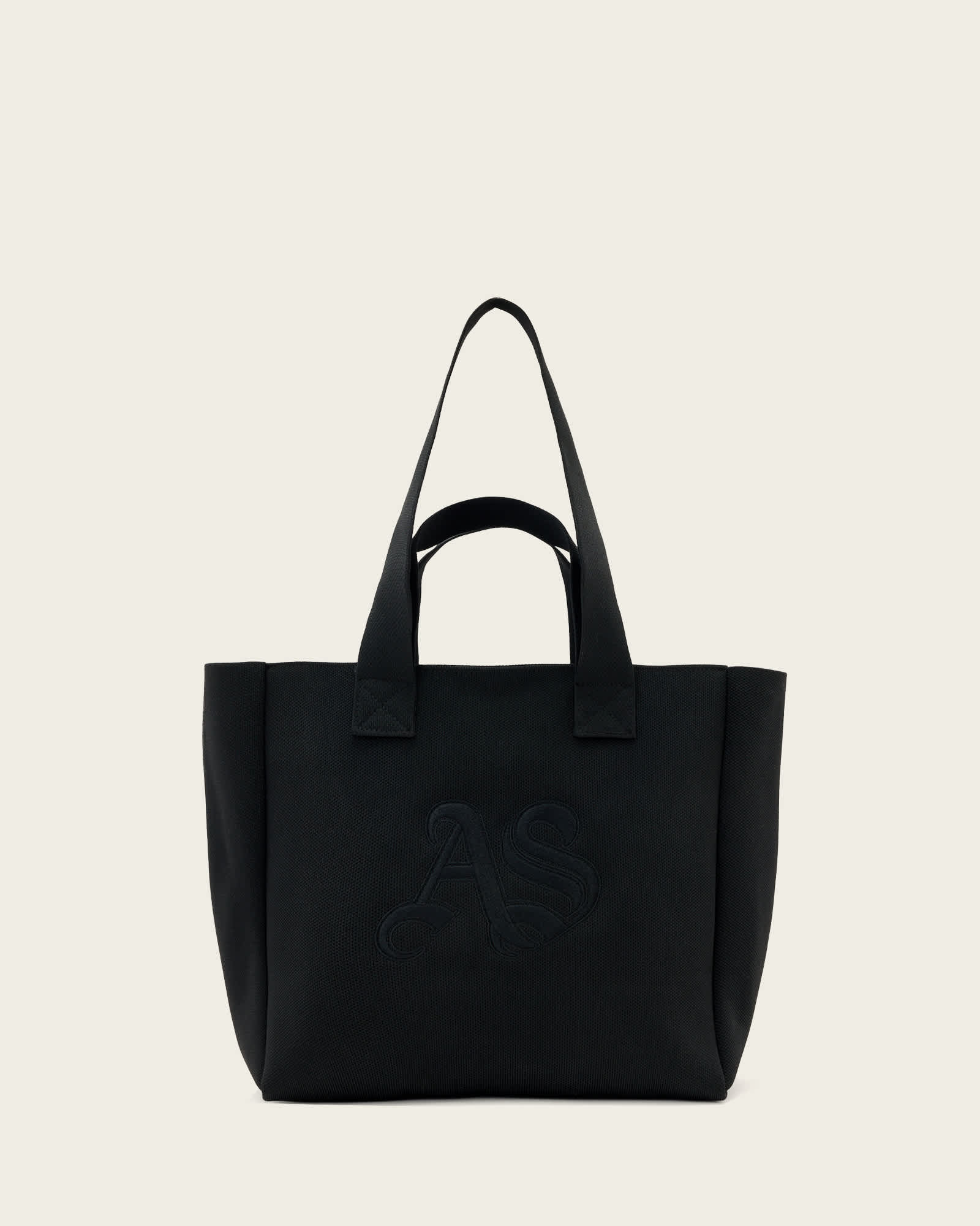 Allsaints Women's Black Izzy Medium Size Tote Bag, One Size