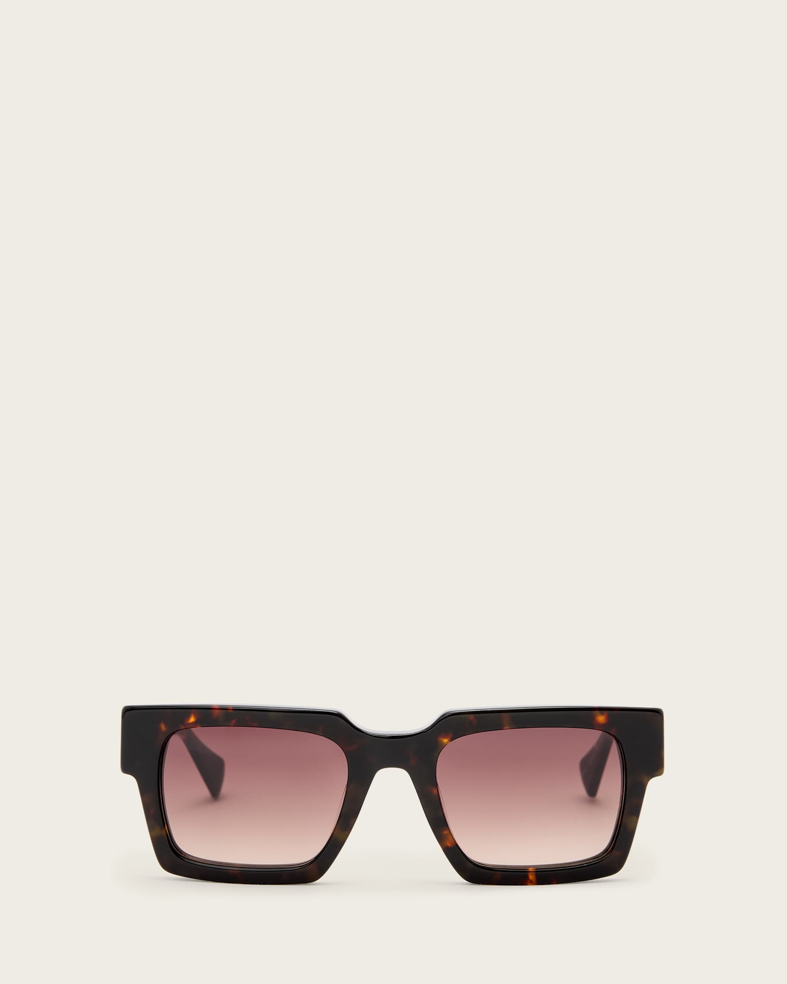 AllSaints Beau Square Sunglasses,, Dark Tort