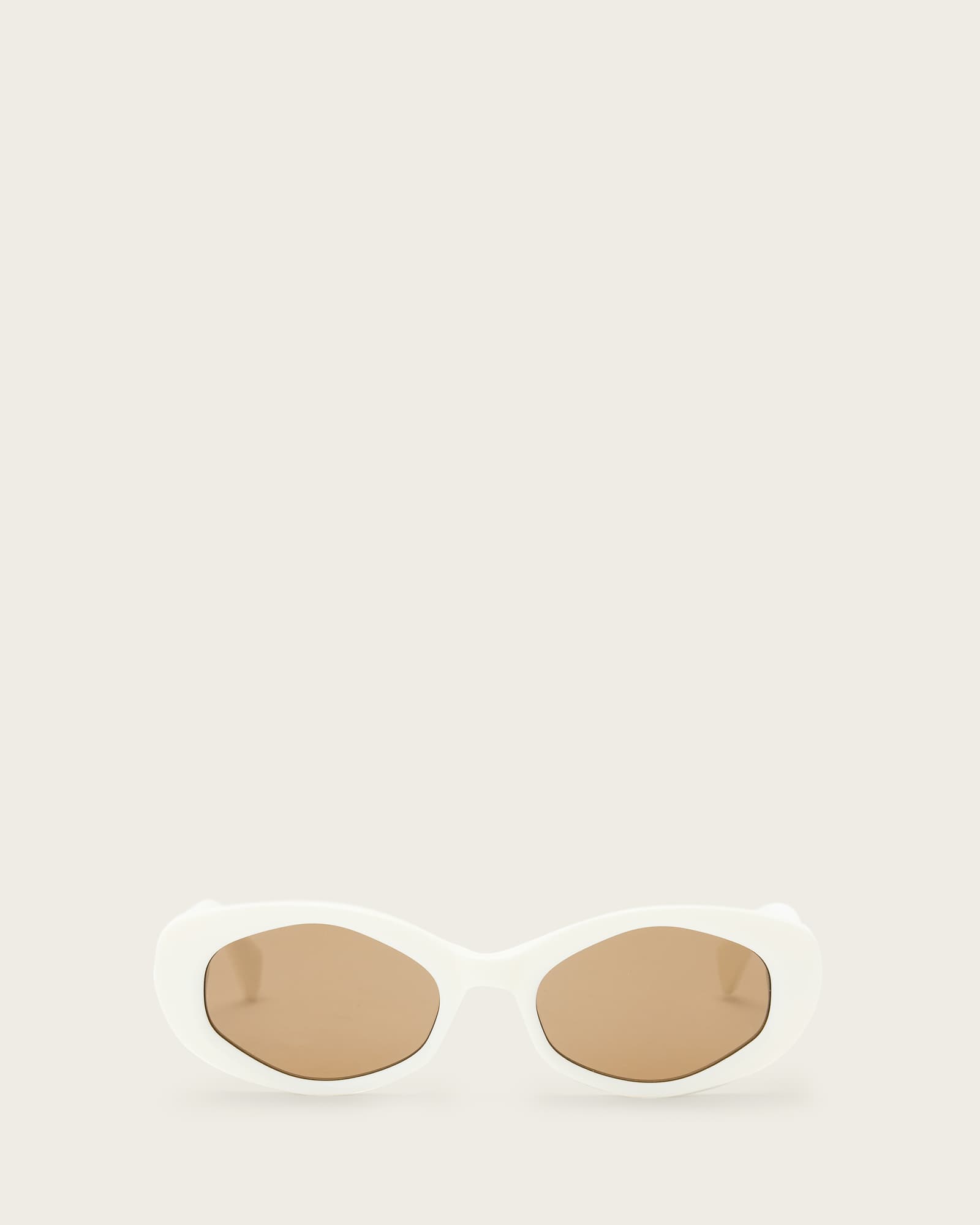 AllSaints Carolyn Square Cat Eye Sunglasses,, Gloss Creme