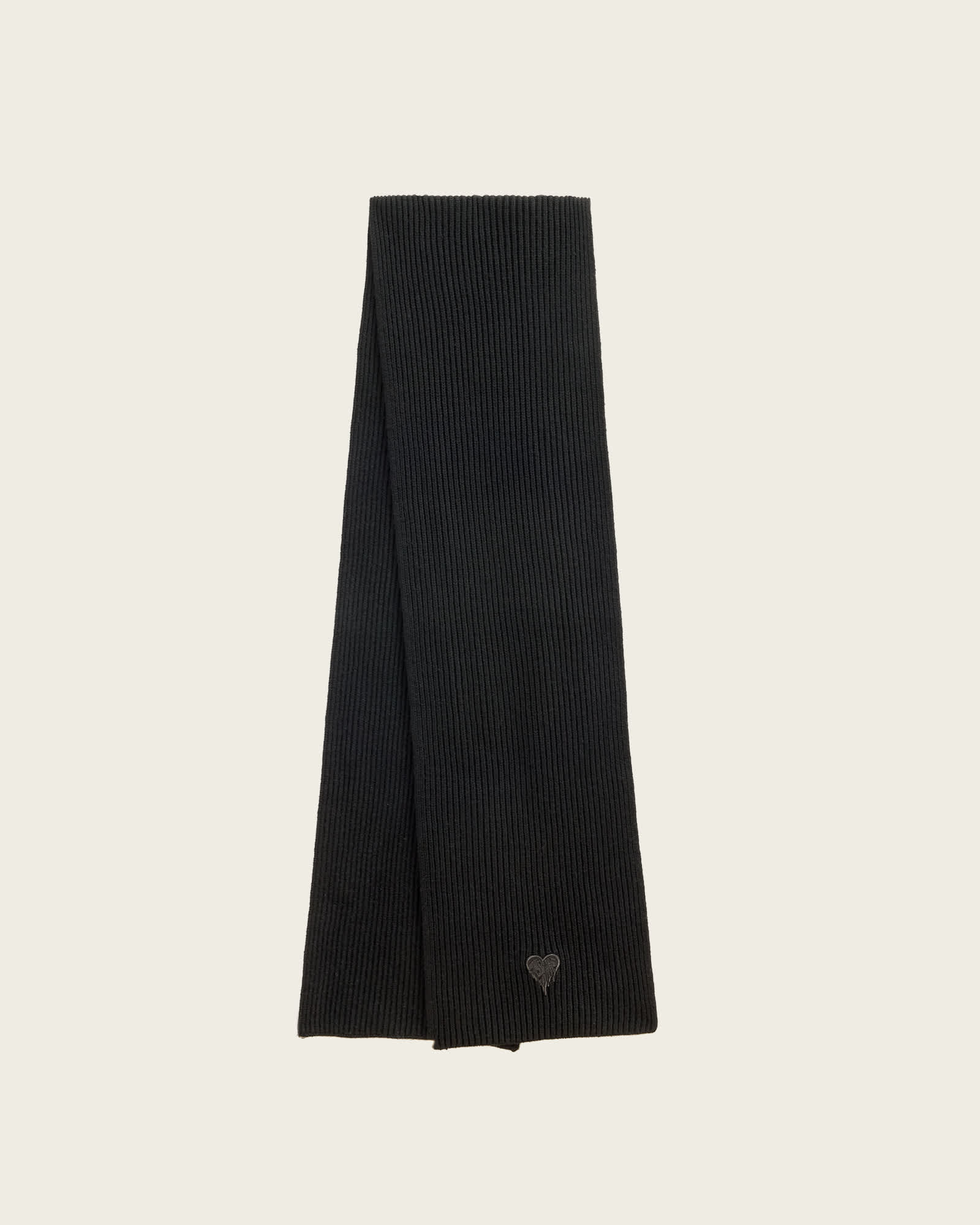 AllSaints Trip Logo Scarf,, Black
