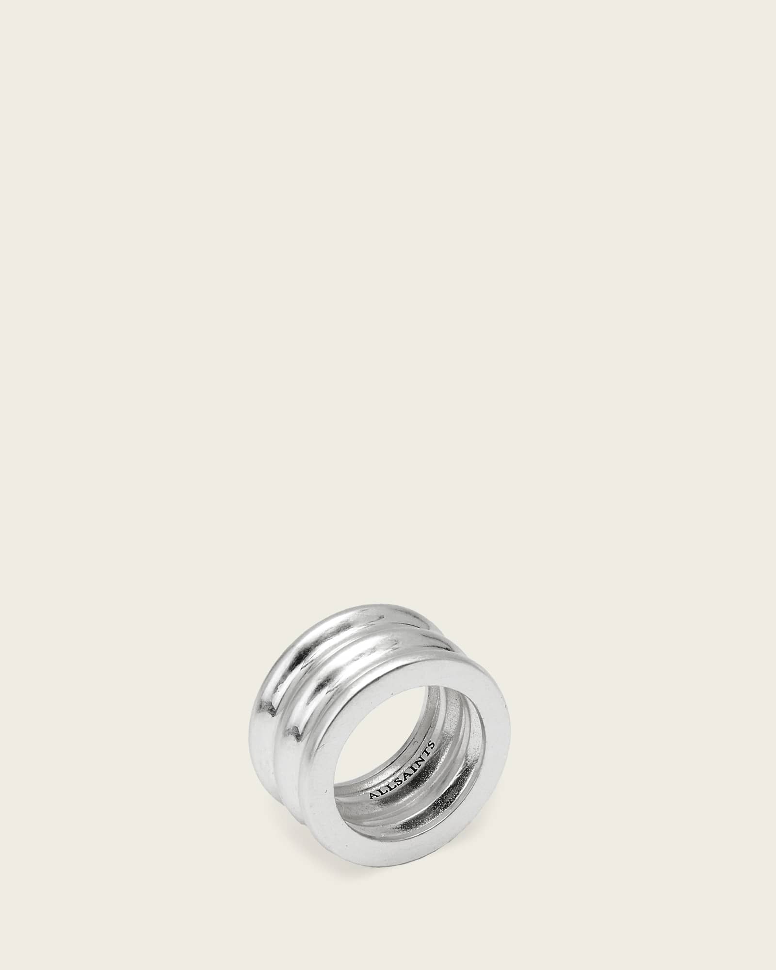 AllSaints Brass Janna Ring, Size: S