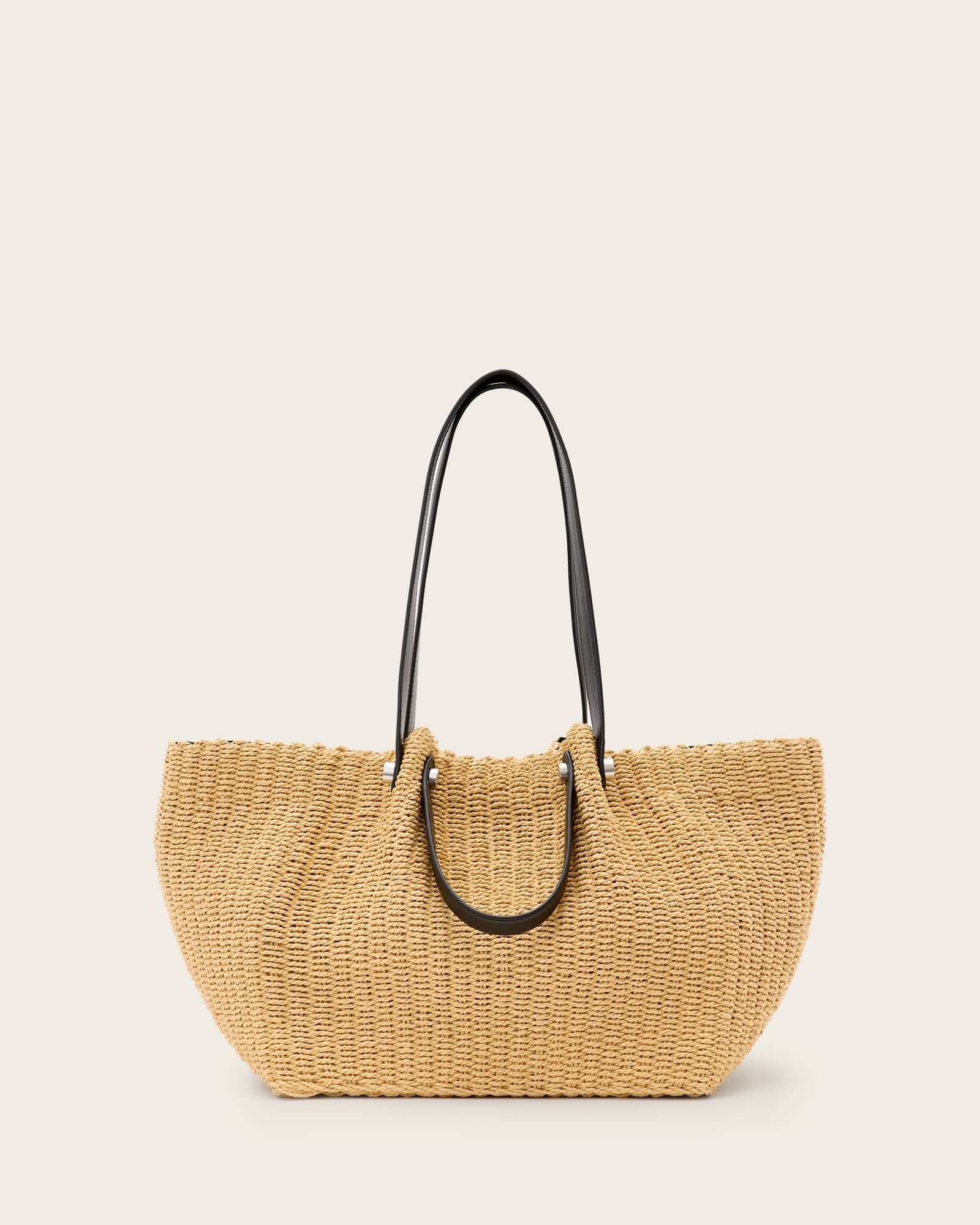 AllSaints Allington Straw Tote Bag
