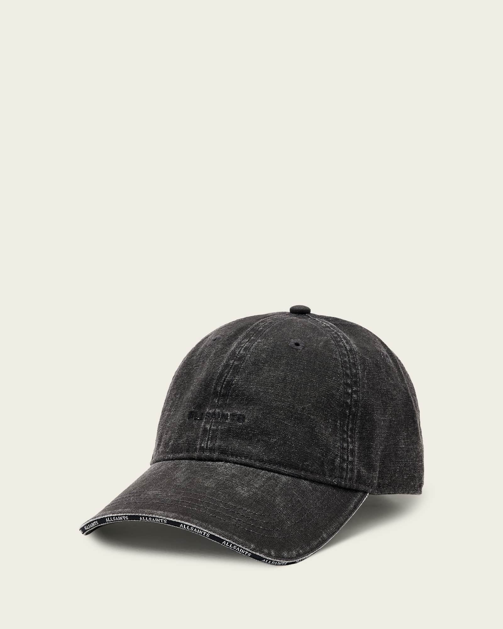 Allsaints Women's Black Billie Cord Baseball Cap, One Size