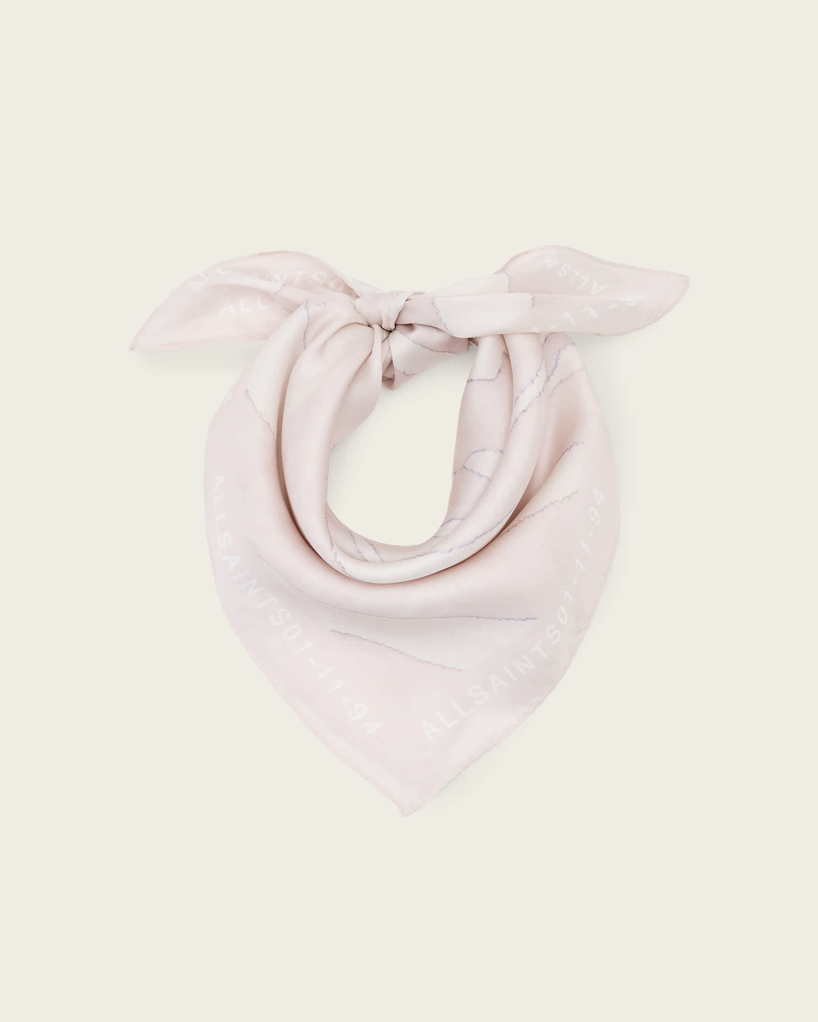 AllSaints Silk Zoey Square Silk Scarf, Size: One Size