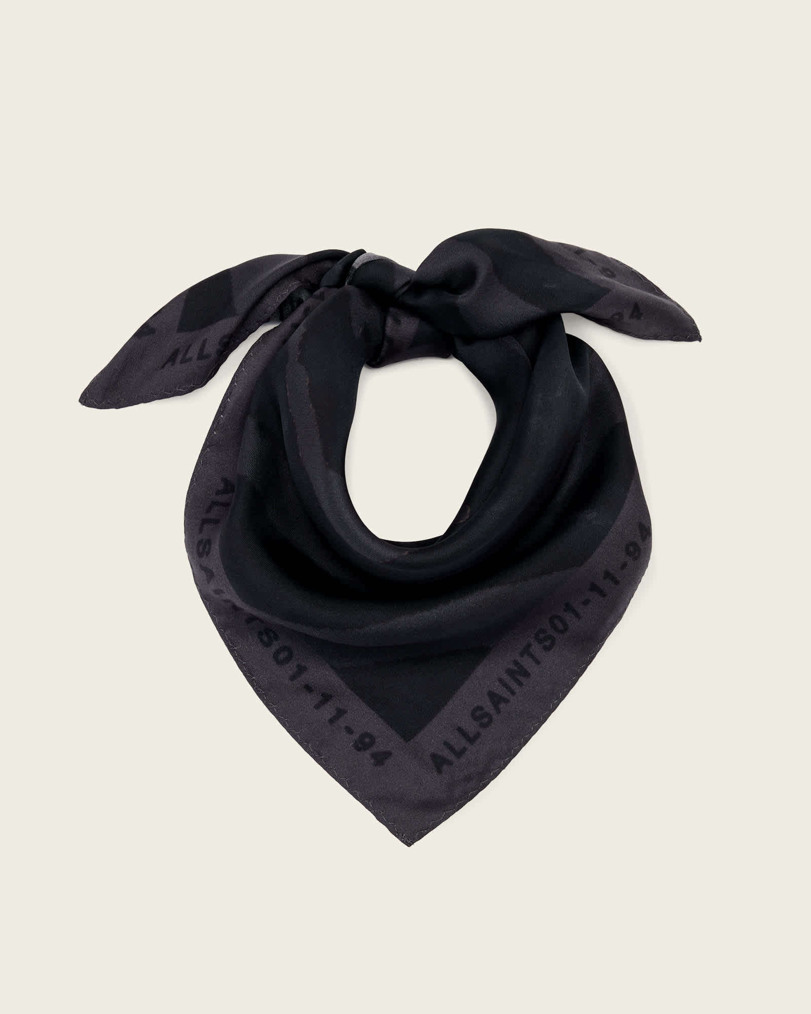 AllSaints Silk Zoey Square Silk Scarf, Size: One Size
