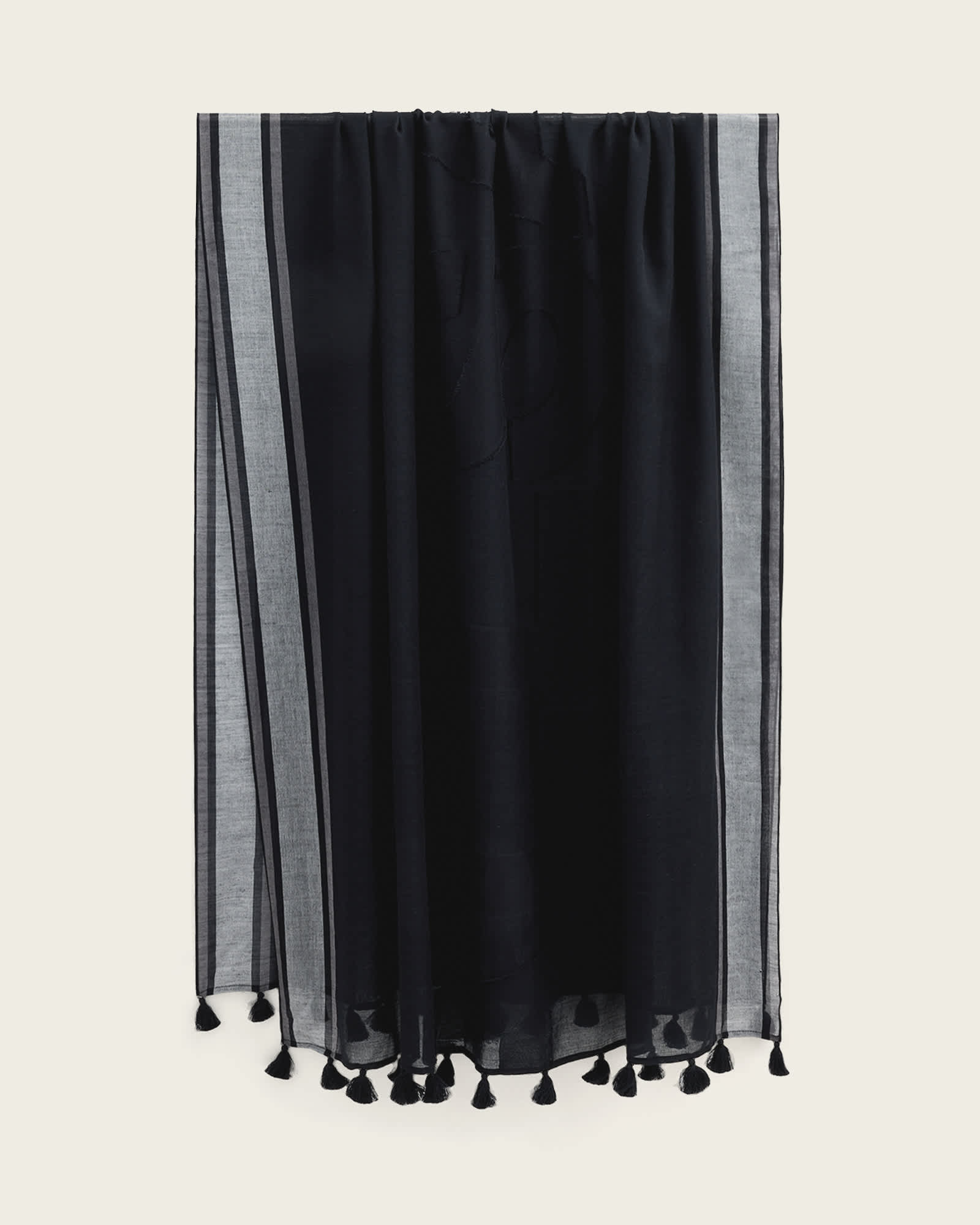 AllSaints Cotton/Wool Caty Wraparound Wool Blend Pareo, Size: One Size