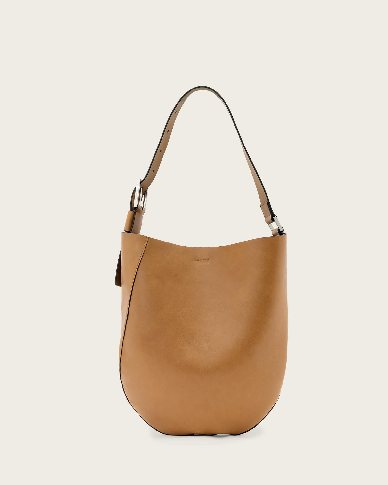 AllSaints Leather Luna Leather Hobo Shoulder Bag, Size: One Size