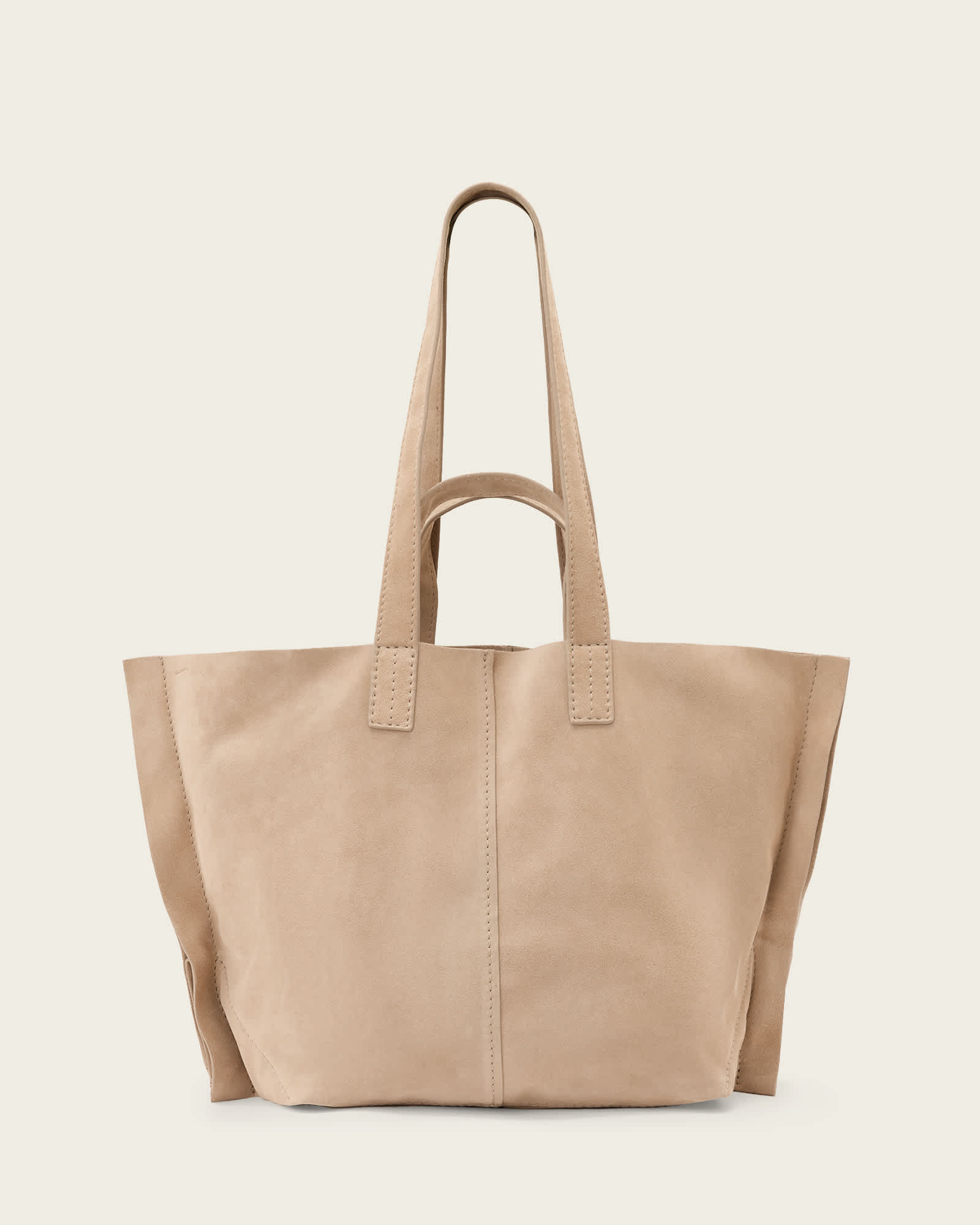 AllSaints Leather Lutece Suede Tote Bag, Size: One Size