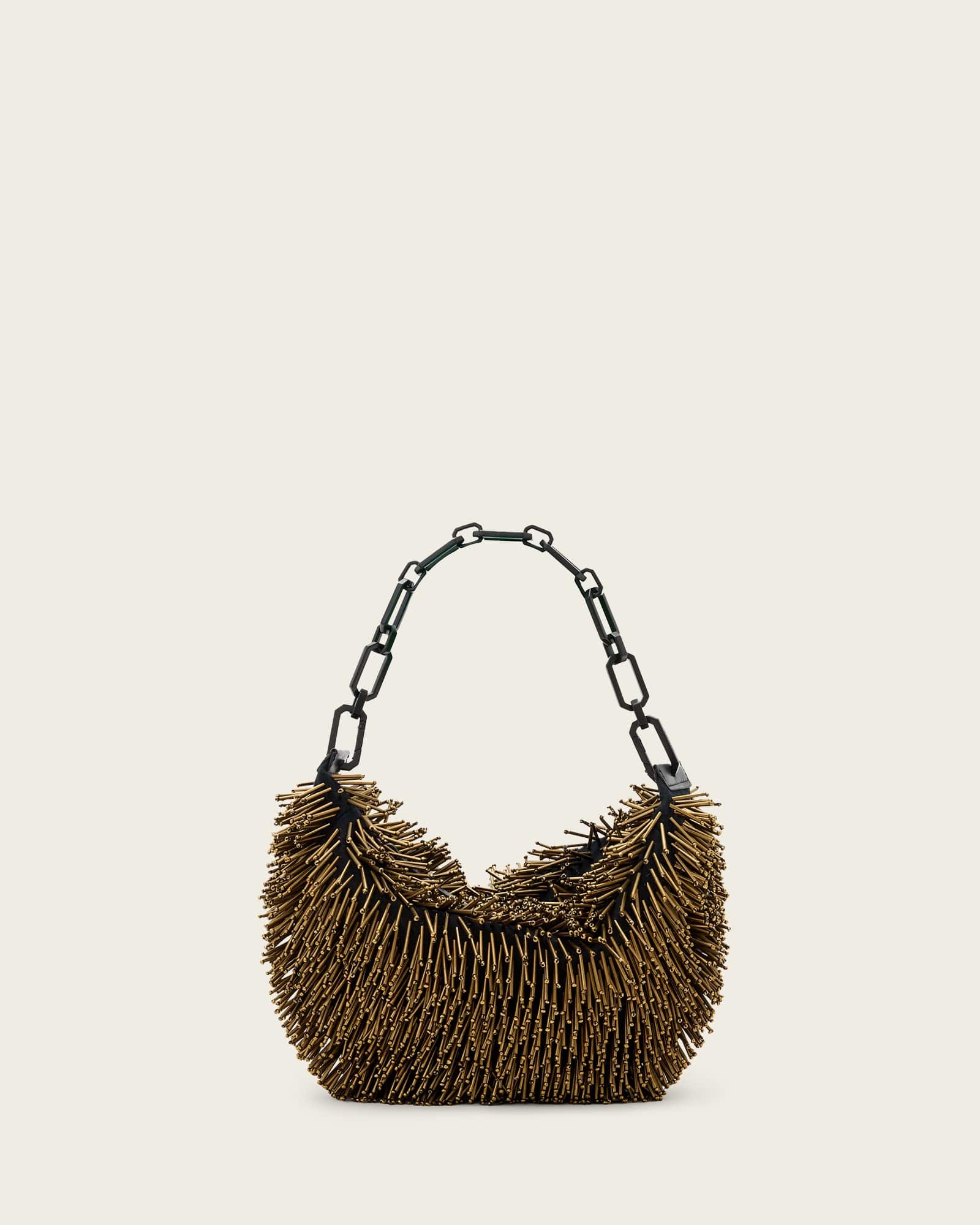 AllSaints Madea Chain Strap Beaded Bag