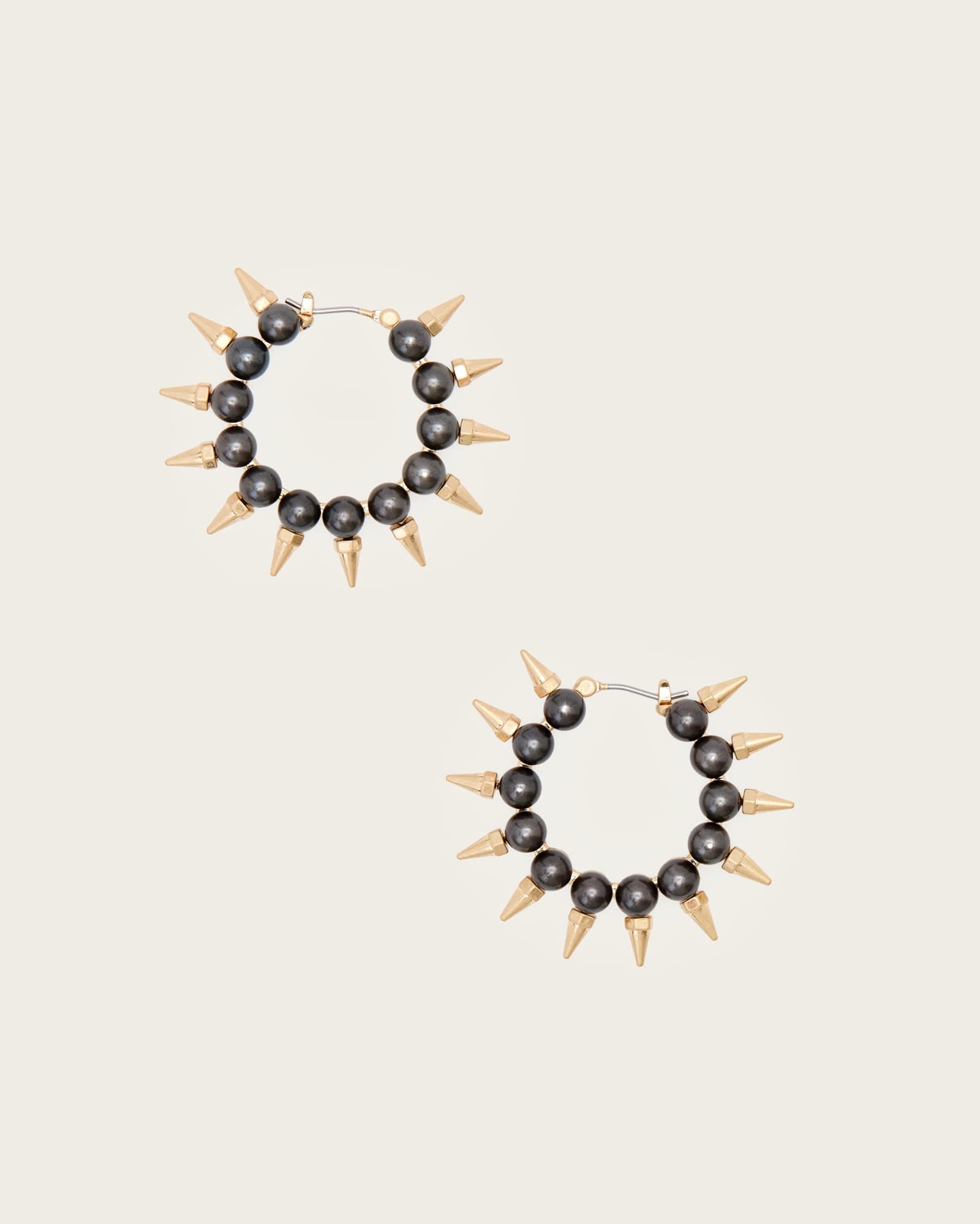 AllSaints Brass Rue Pearl Earrings, Size: One Size