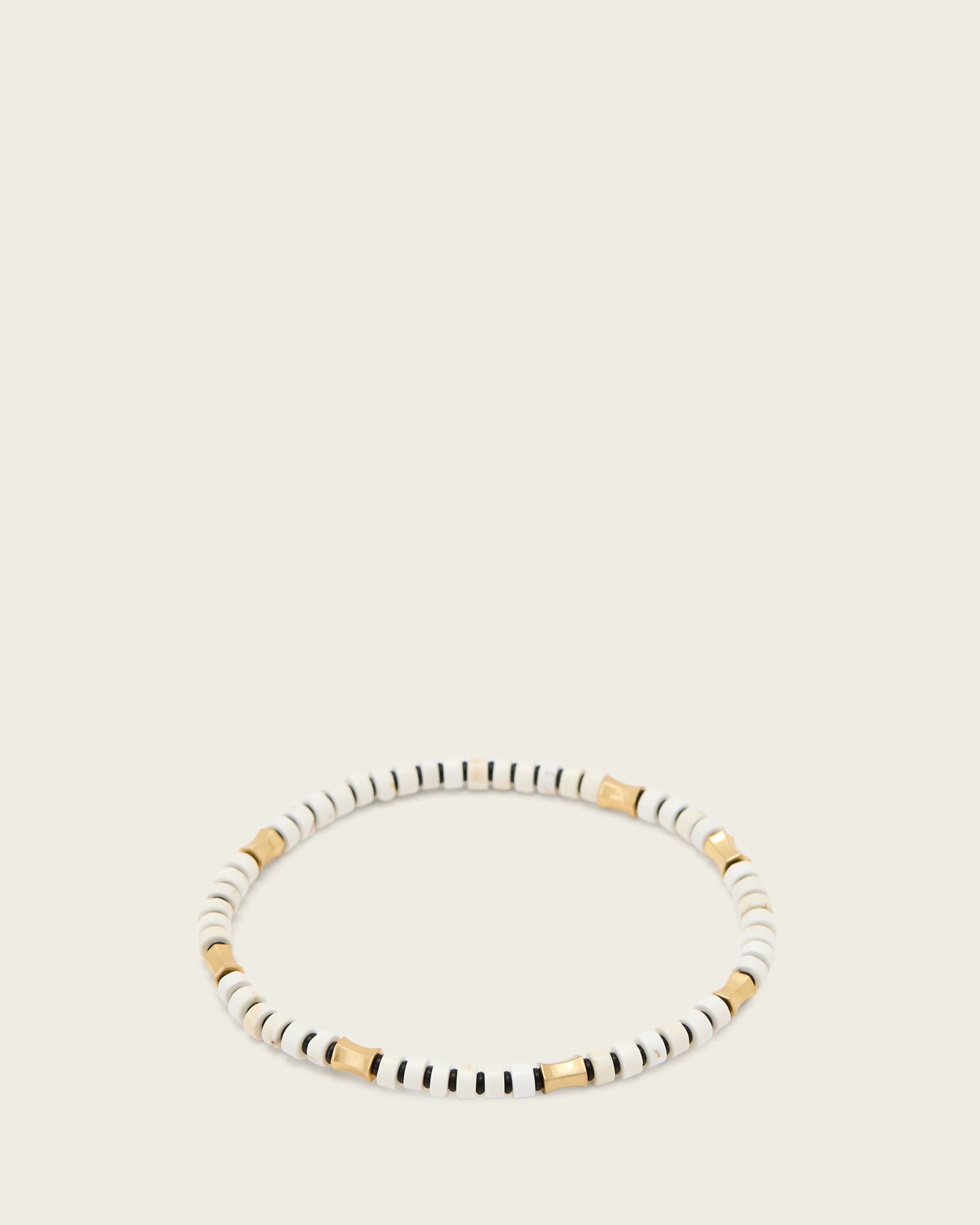 AllSaints Brass Clara Beaded Bracelet, Size: One Size