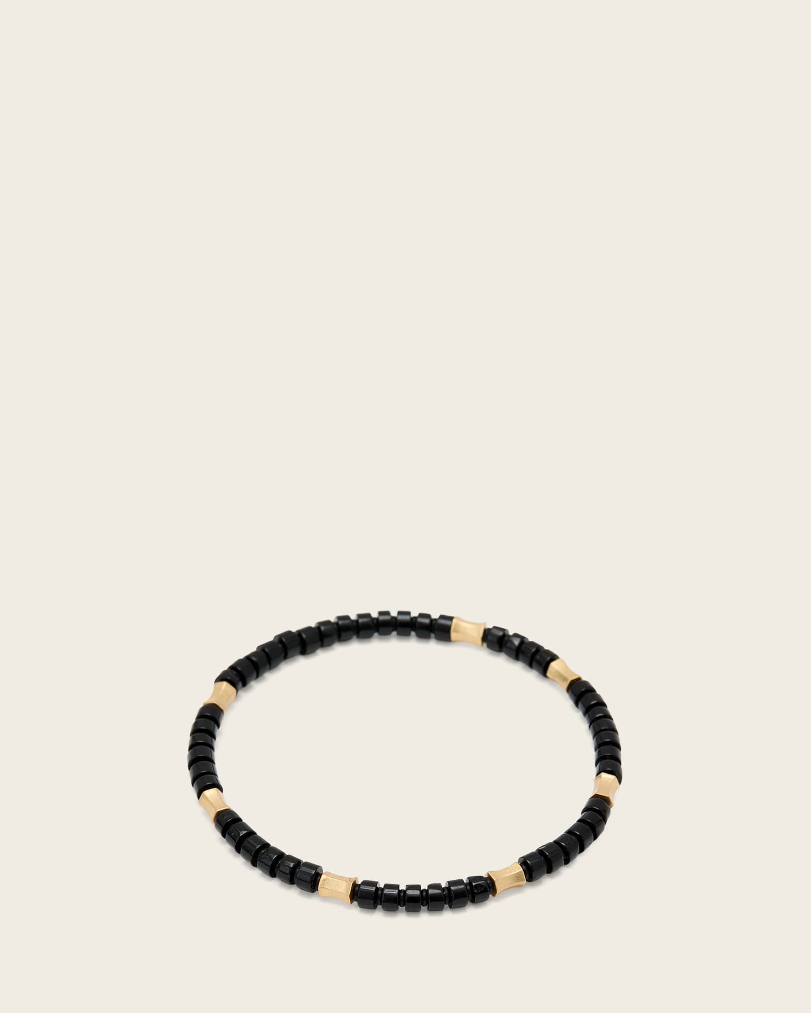 AllSaints Brass Clara Beaded Bracelet, Size: One Size