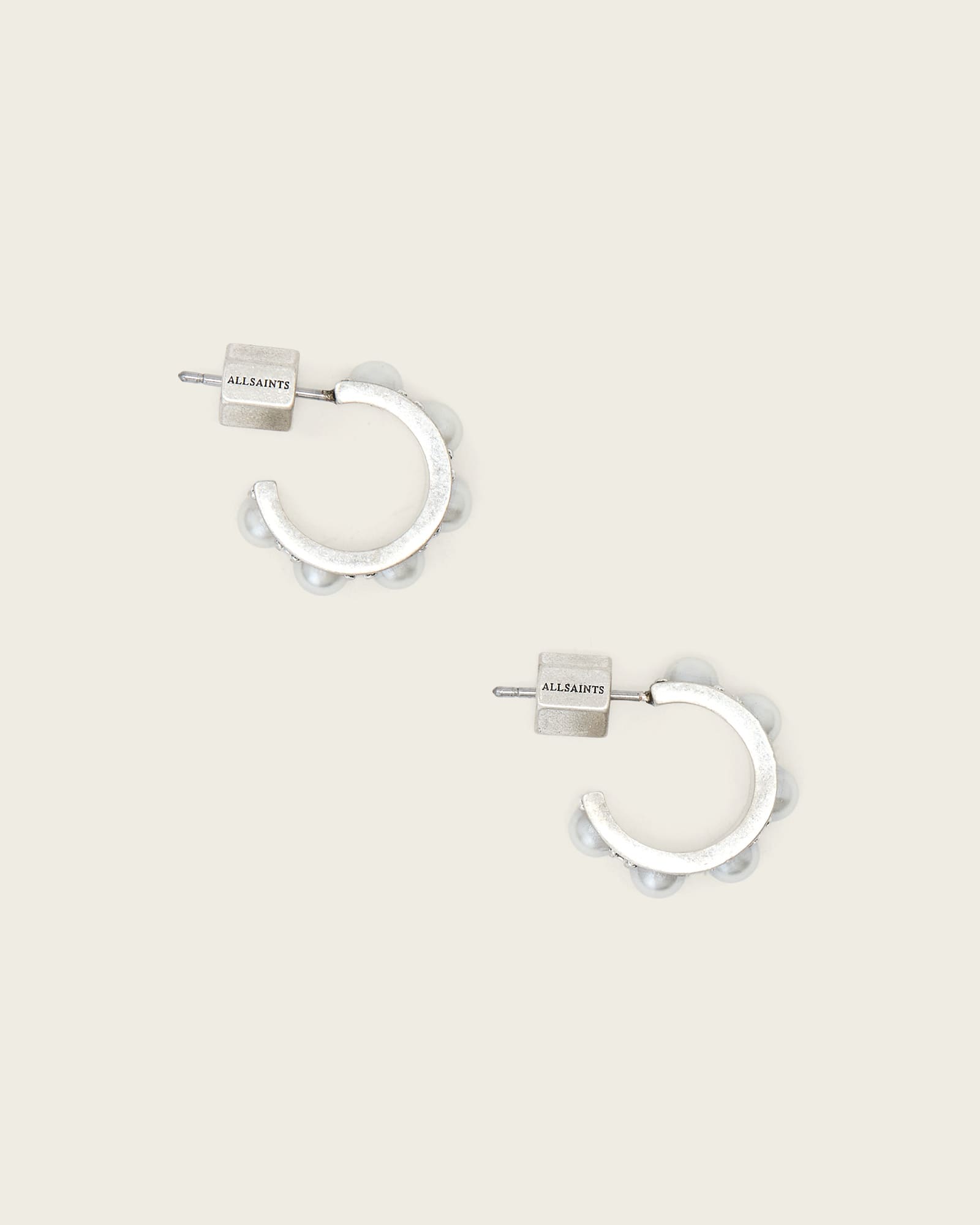 AllSaints Brass Nellie Post Back Small Earrings, Size: One Size