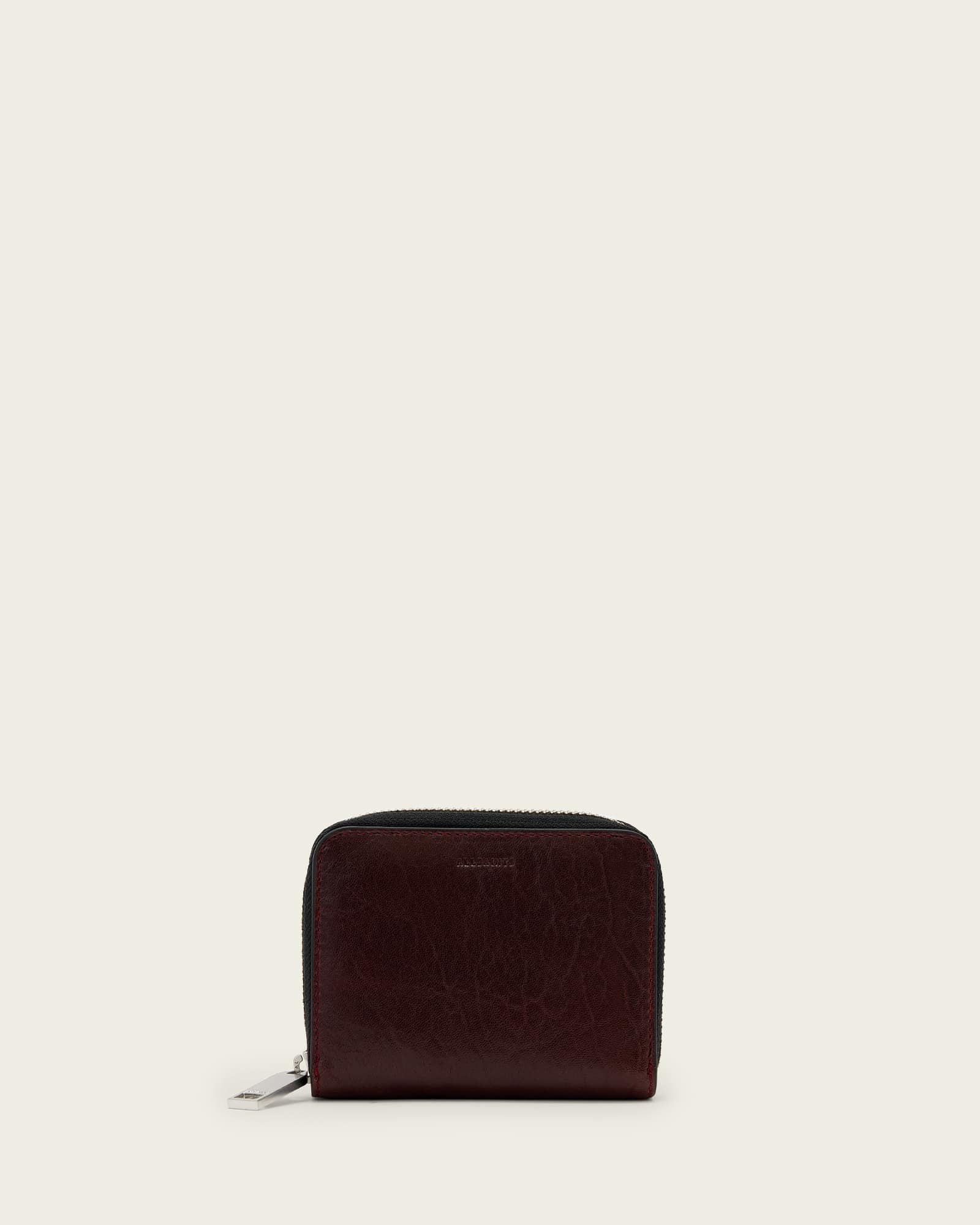 Allsaints Women's Gold Lena Leather Zip Wallet, One Size