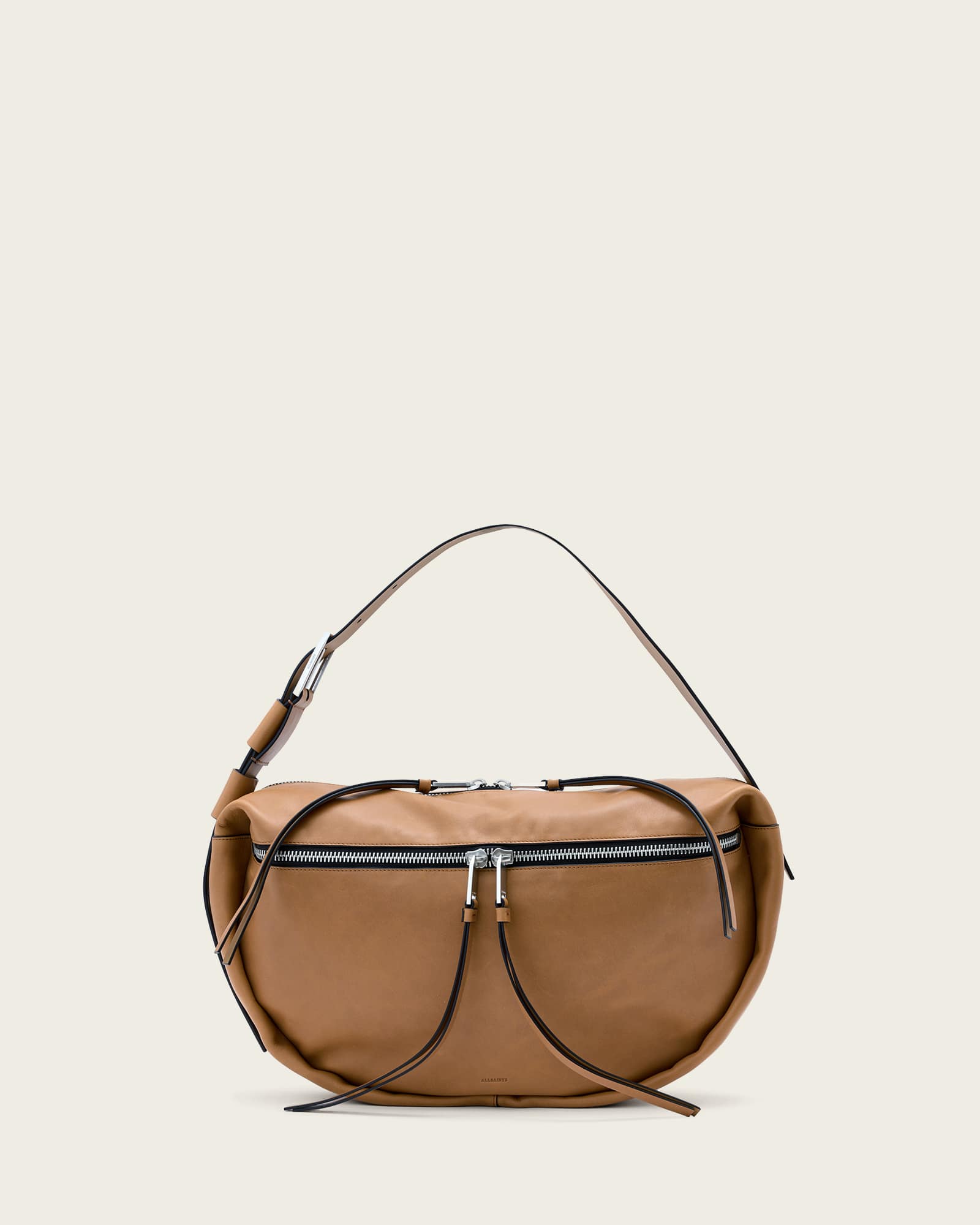 AllSaints Leather Noemie Leather Shoulder Bag, Size: One Size