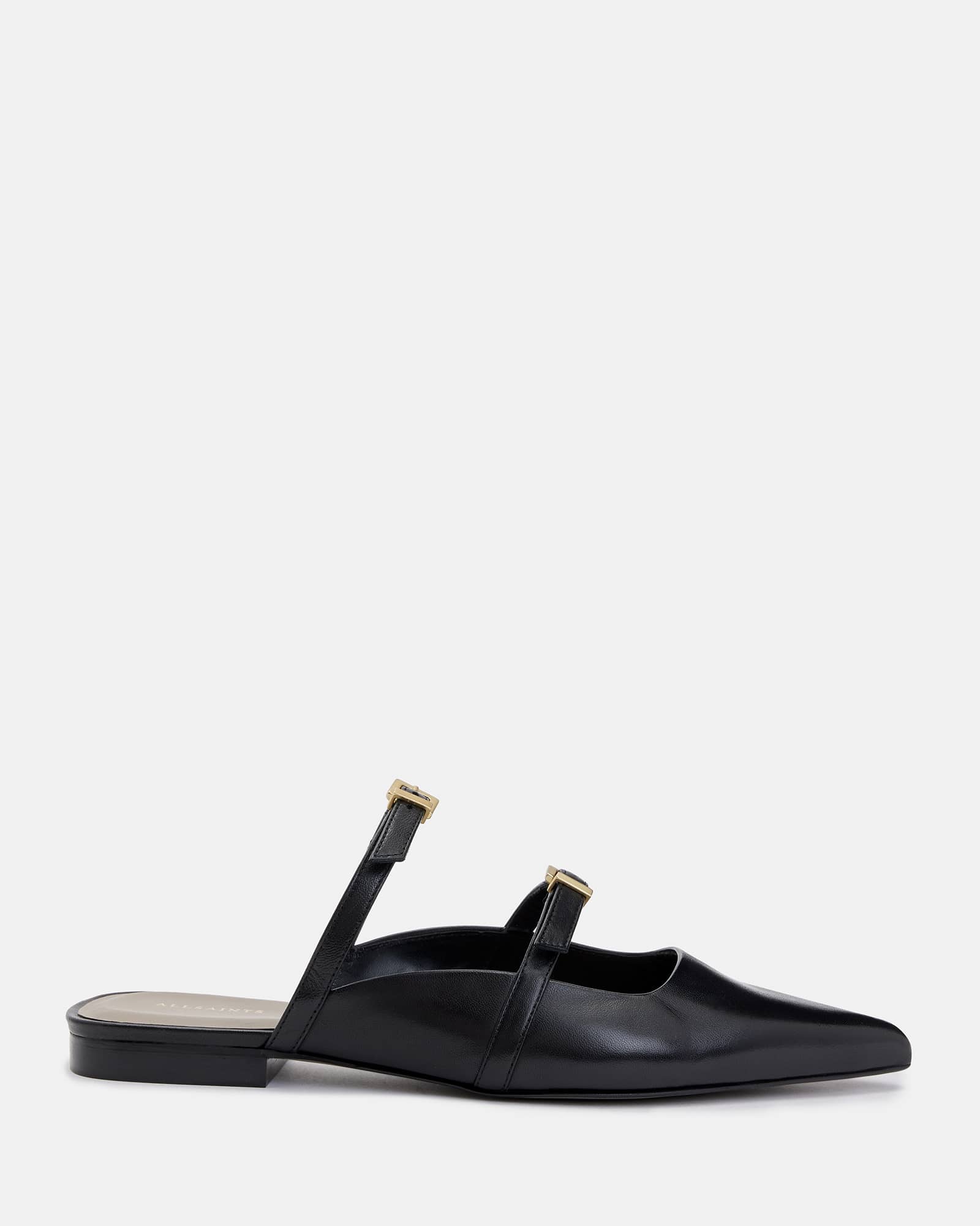 AllSaints Women's Shar Flat Leather Shoes