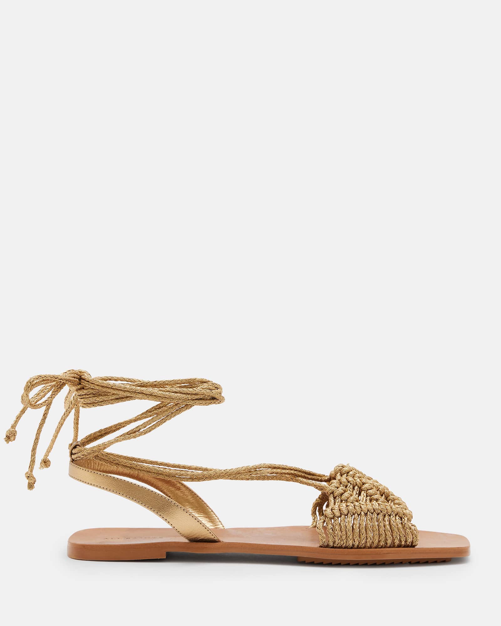 Allsaints Women's Donna Leather Rope Strappy Sandals - Size  8