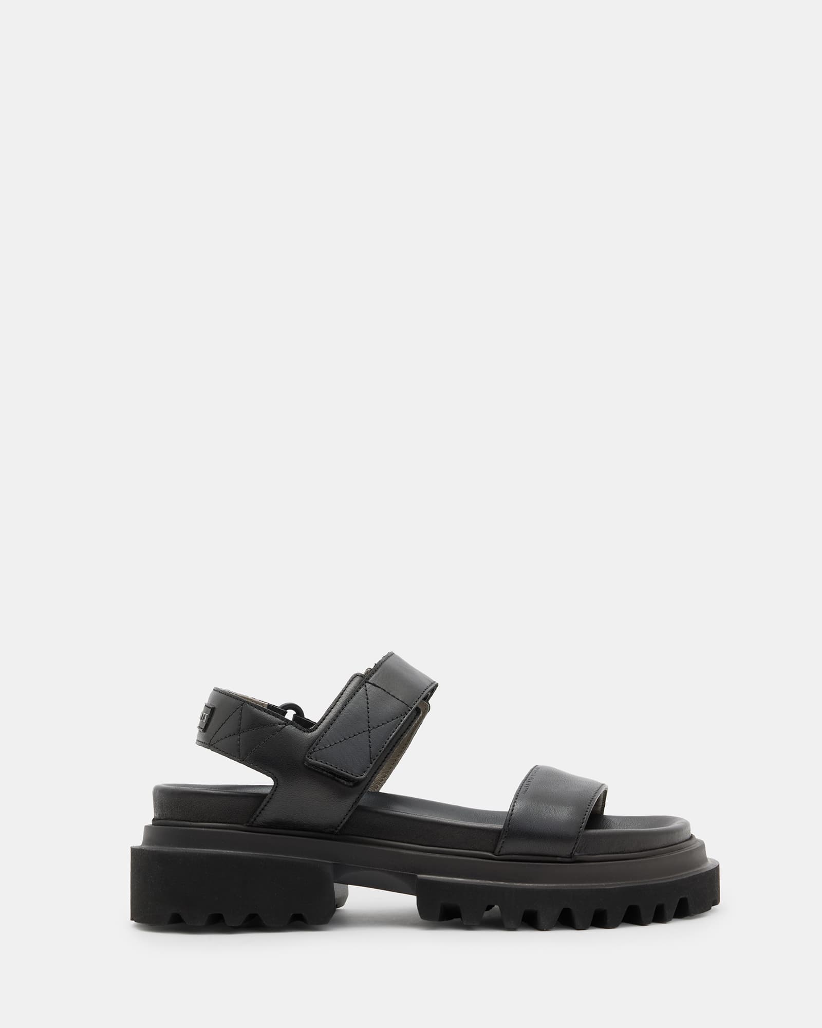 Allsaints Women's Rory Chunky Leather Velcro Sandals - Size  8