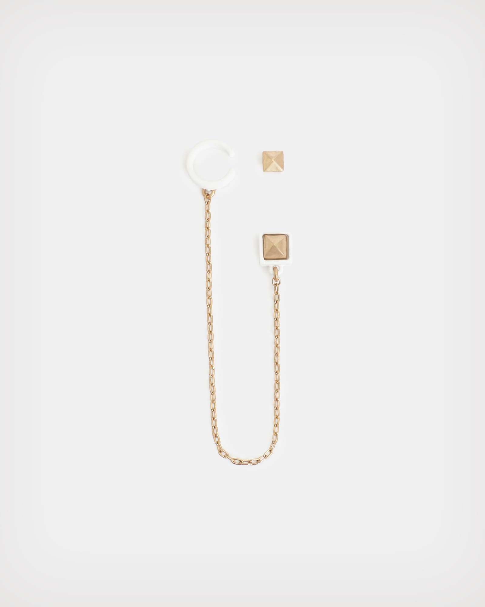 AllSaints Women's Brass Ruth Enamel Ear Cuff