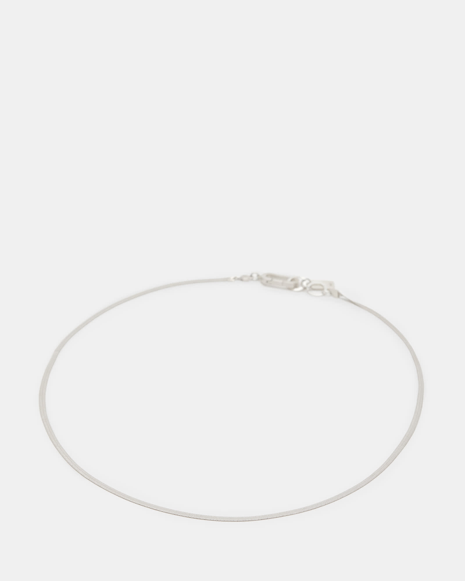 AllSaints Sterling Silver Snake Chain Fine Sterling Silver Necklace