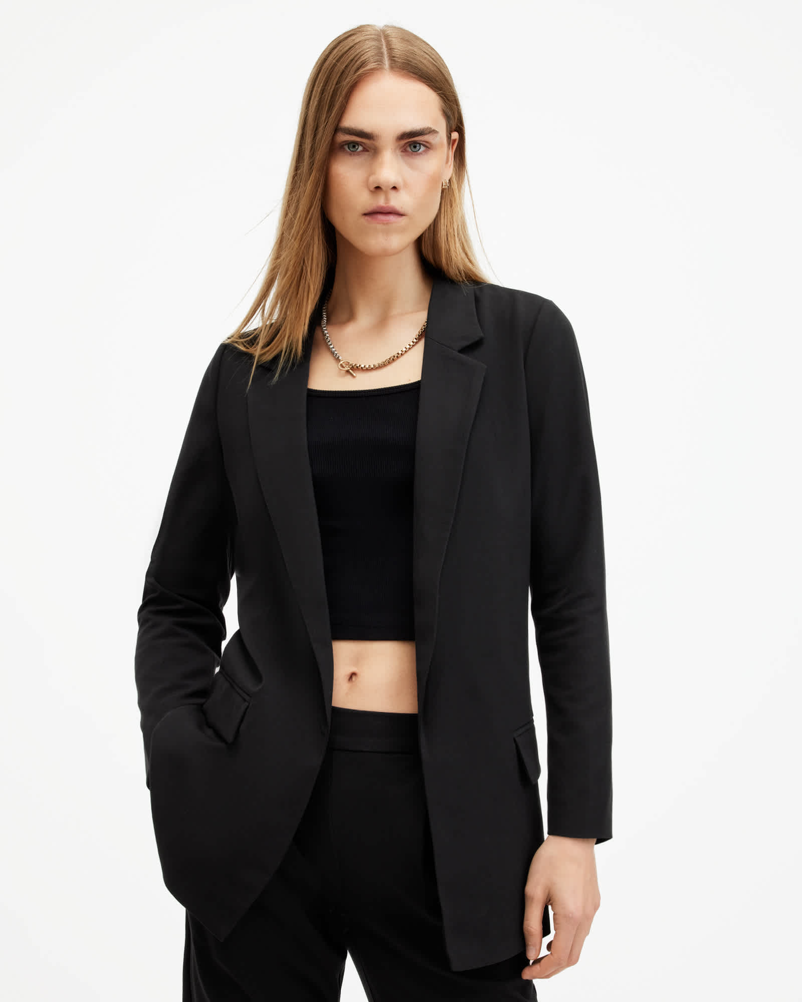 AllSaints Aleida Lightweight Tri Blazer
