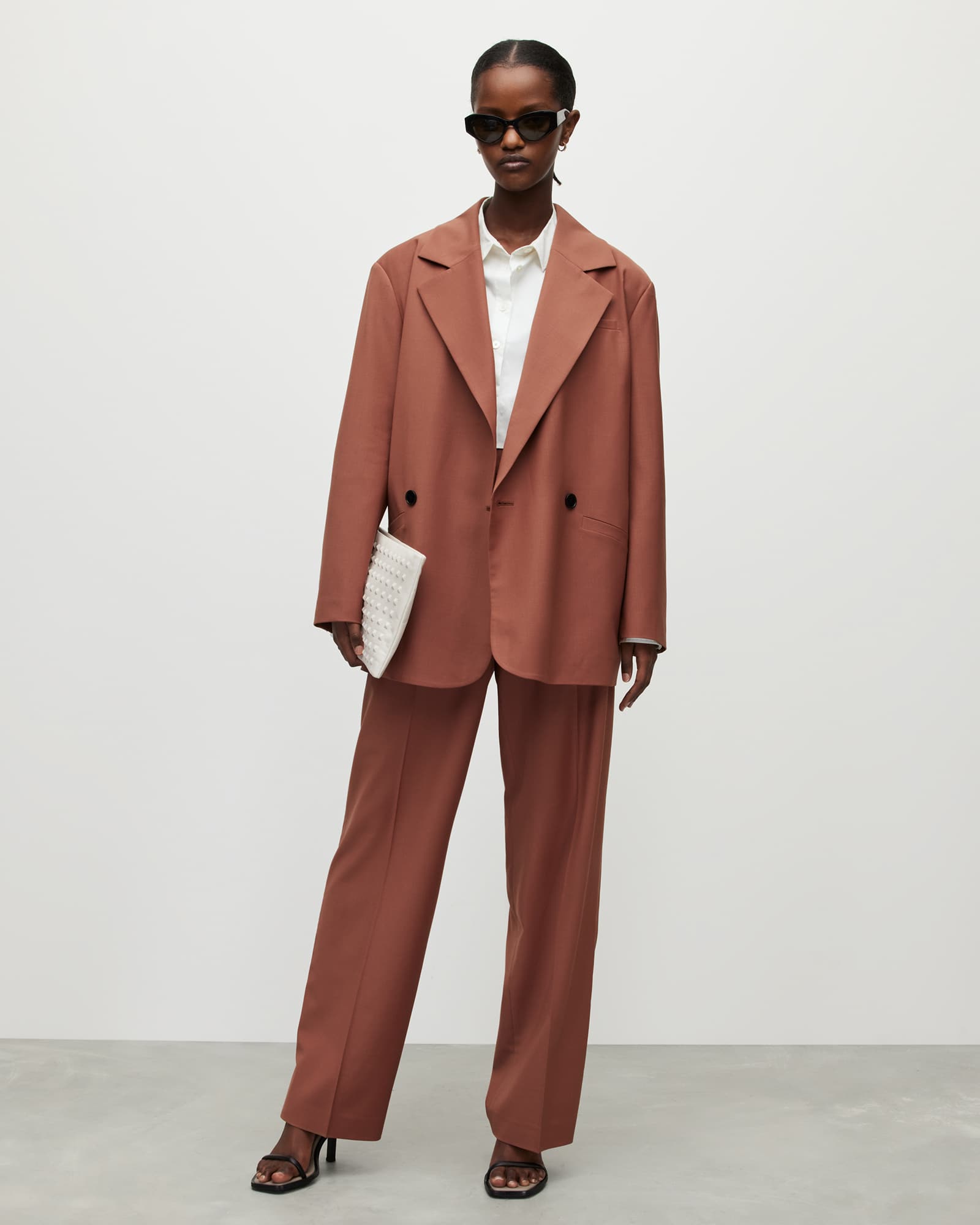 AllSaints Polyester Corin Miro Blazer, Size: S