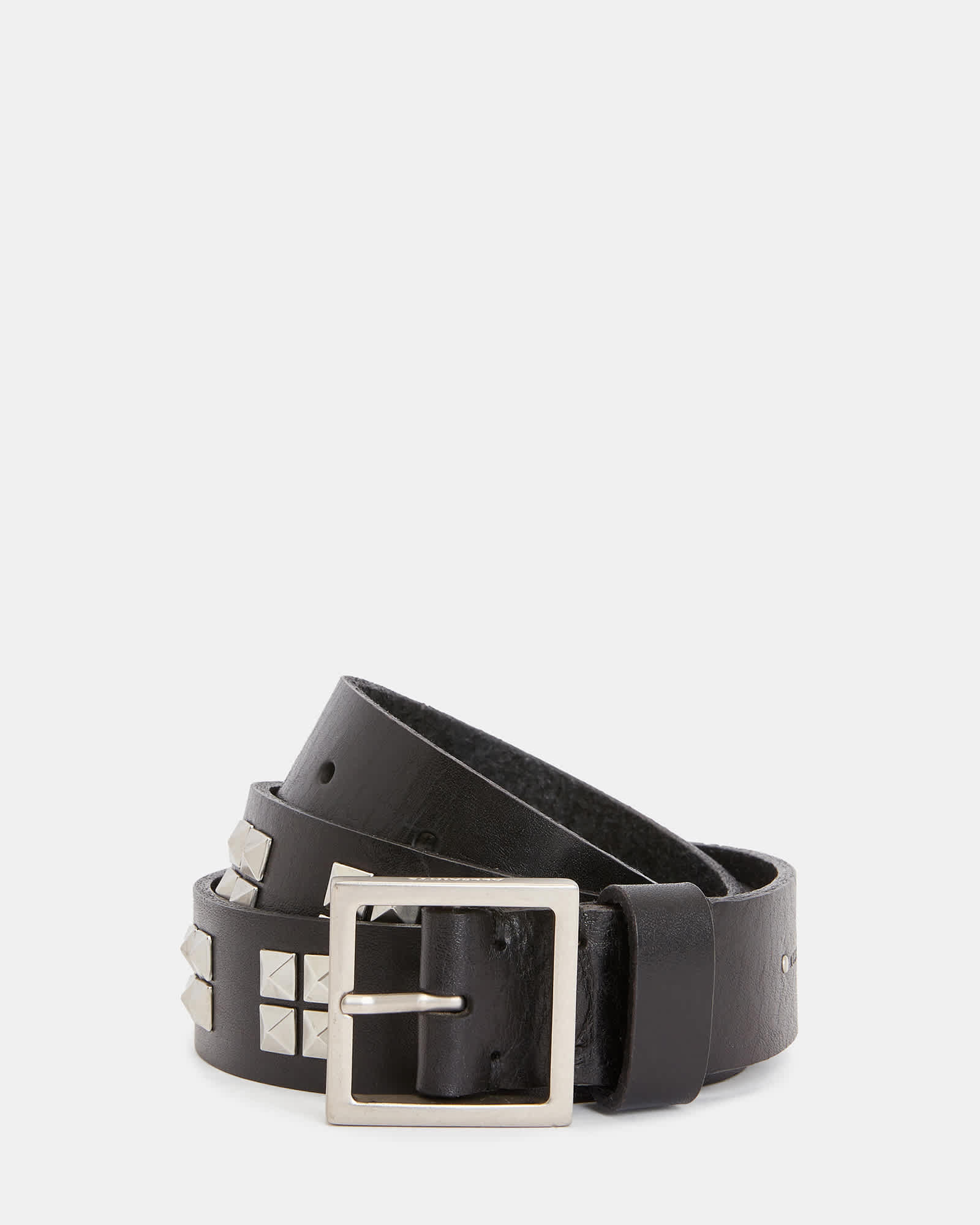 AllSaints Women's Alexia Leather Studded Belt
