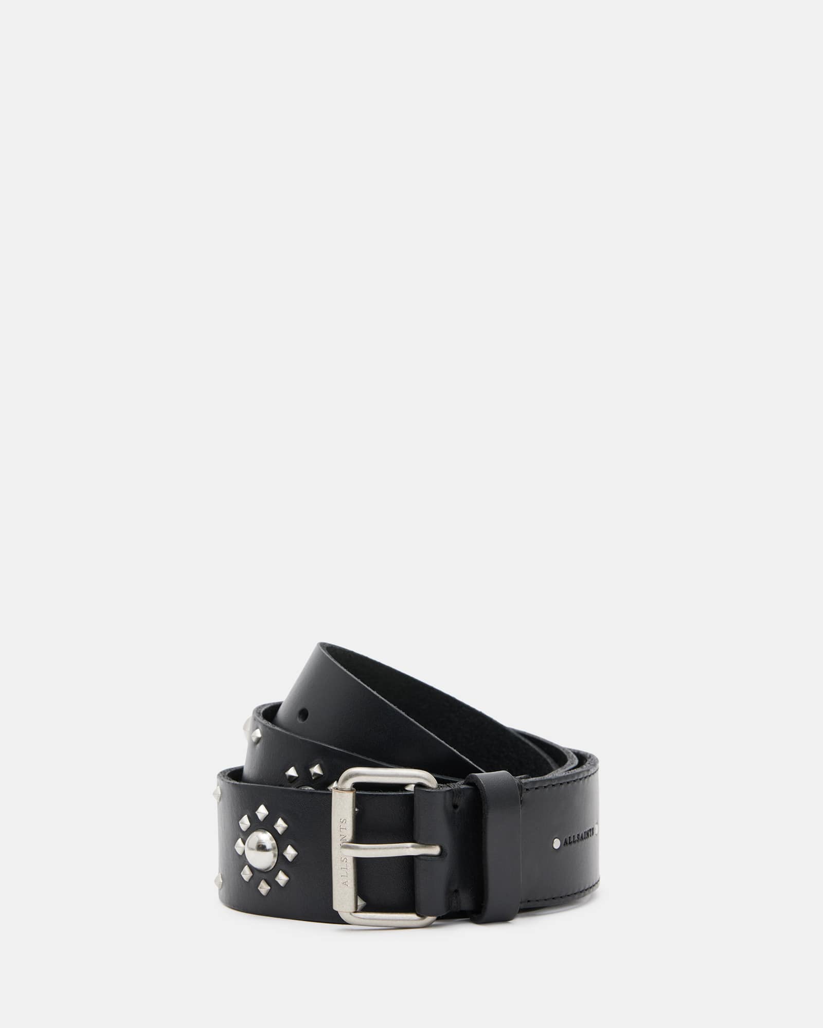 AllSaints Women's Rayen Studded Leather Belt