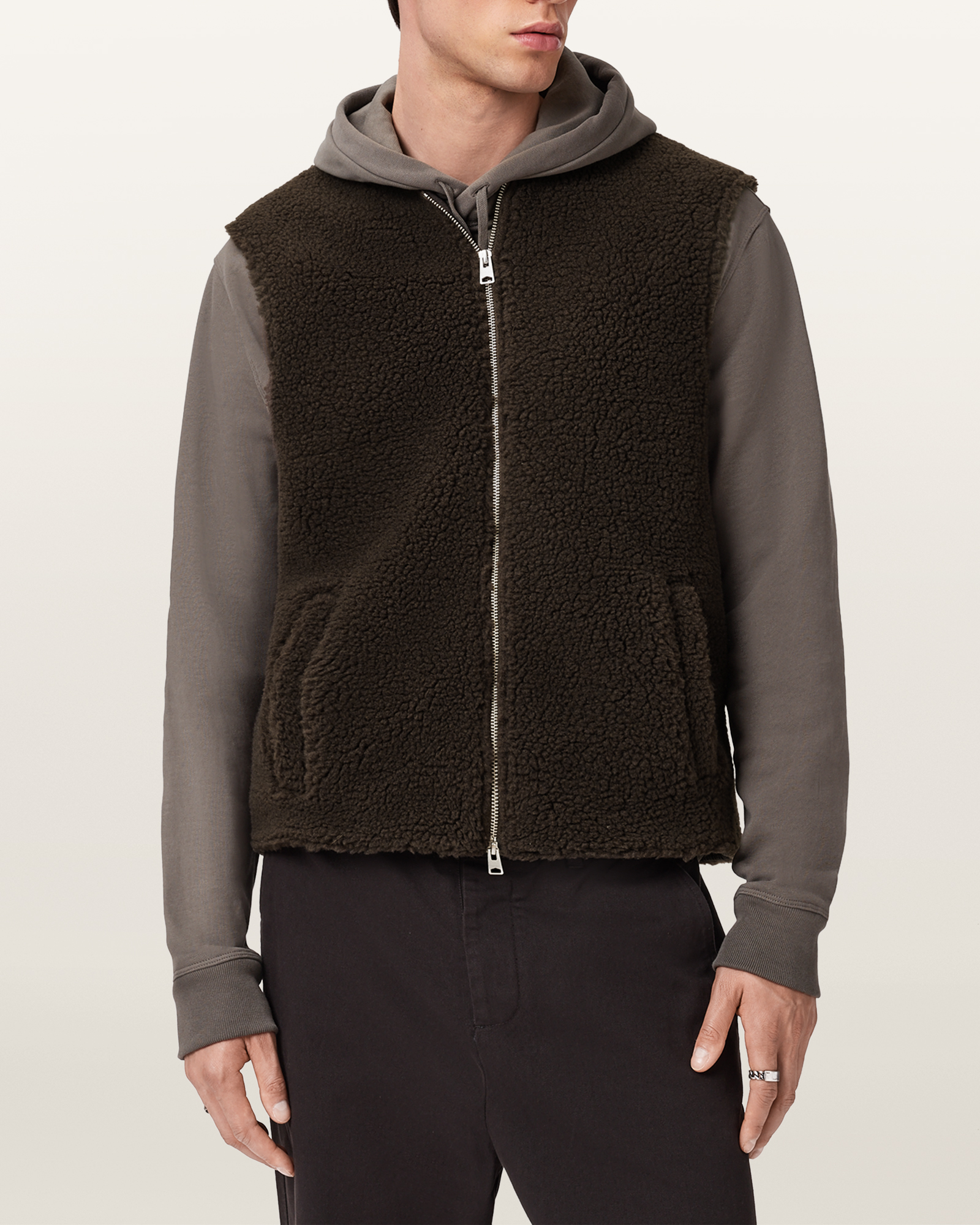 トップス Hooded Short Vest - Flight Satin(Brown) 09.20.