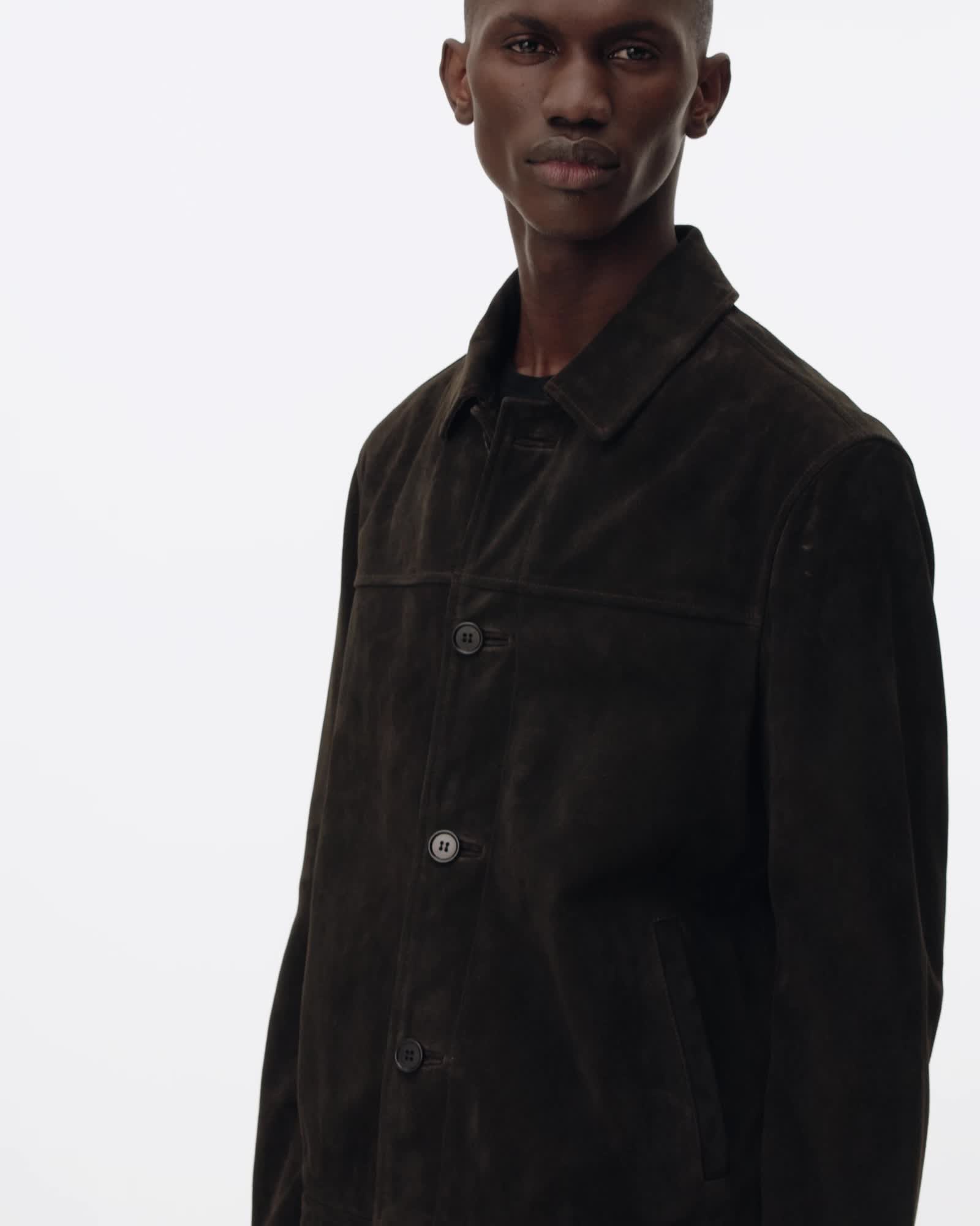 Nates Suede Slim Fit Jacket