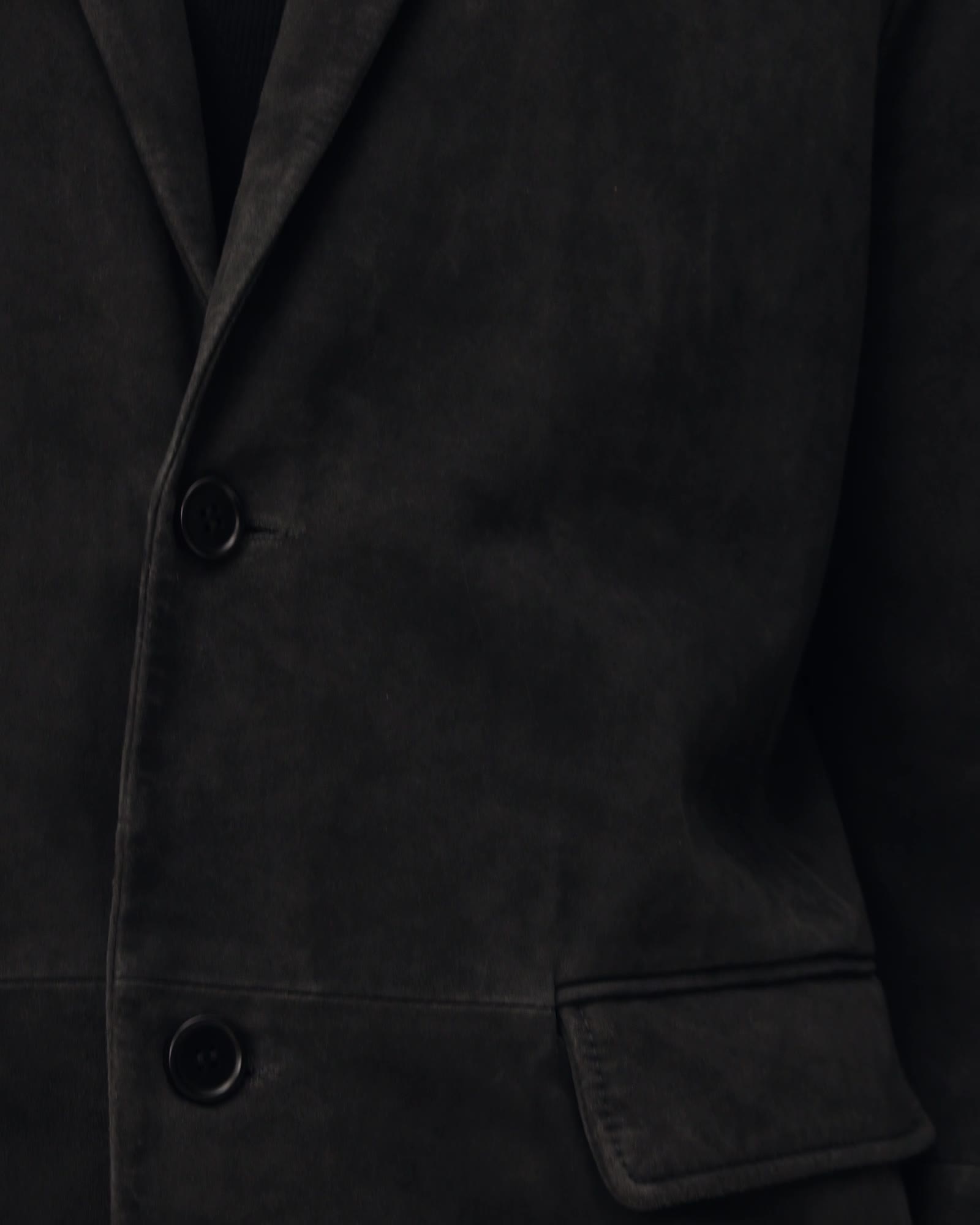 Monet Waxed Suede Blazer AGATE BLUE | ALLSAINTS US