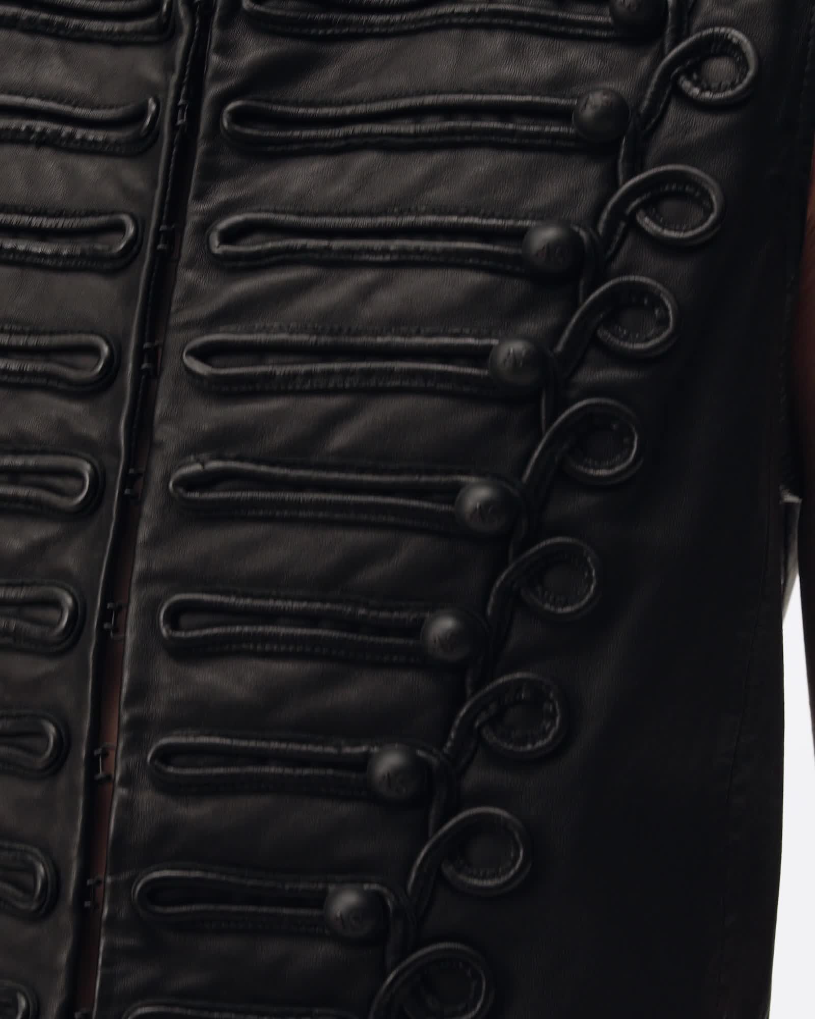 Rummy Leather Gilet Black | ALLSAINTS US