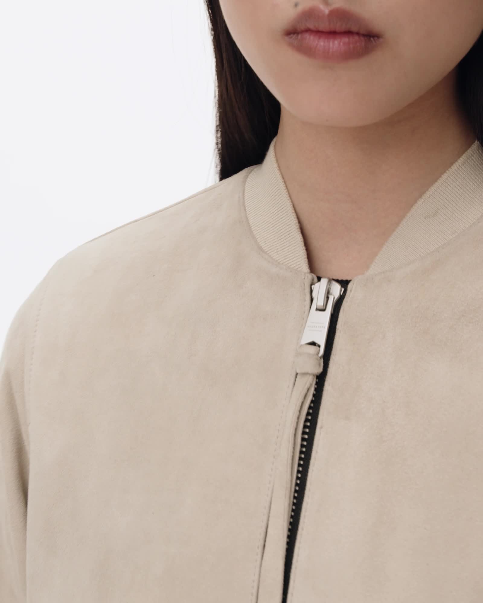 Orten Suede Bomber Jacket