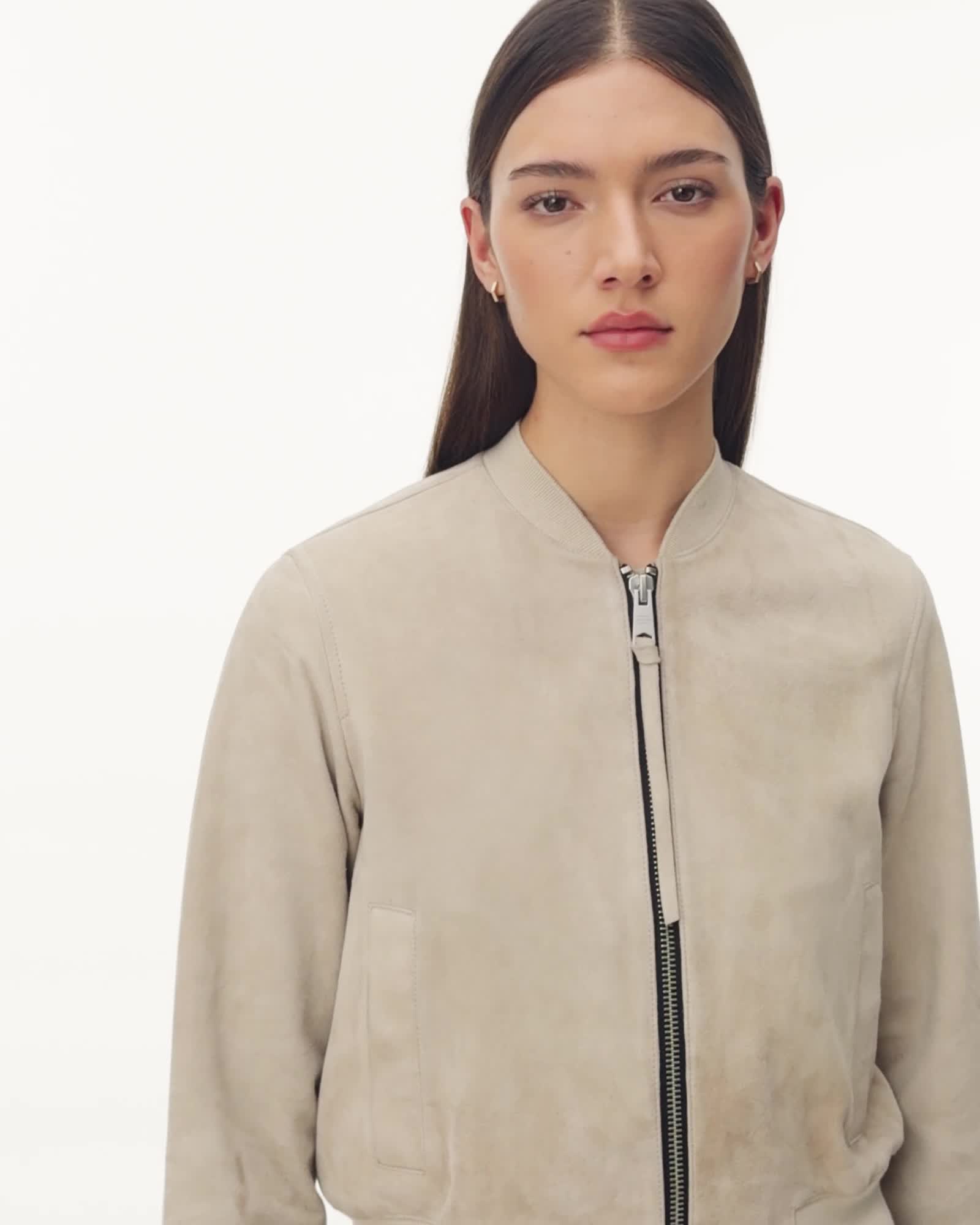 Orten Suede Bomber Jacket