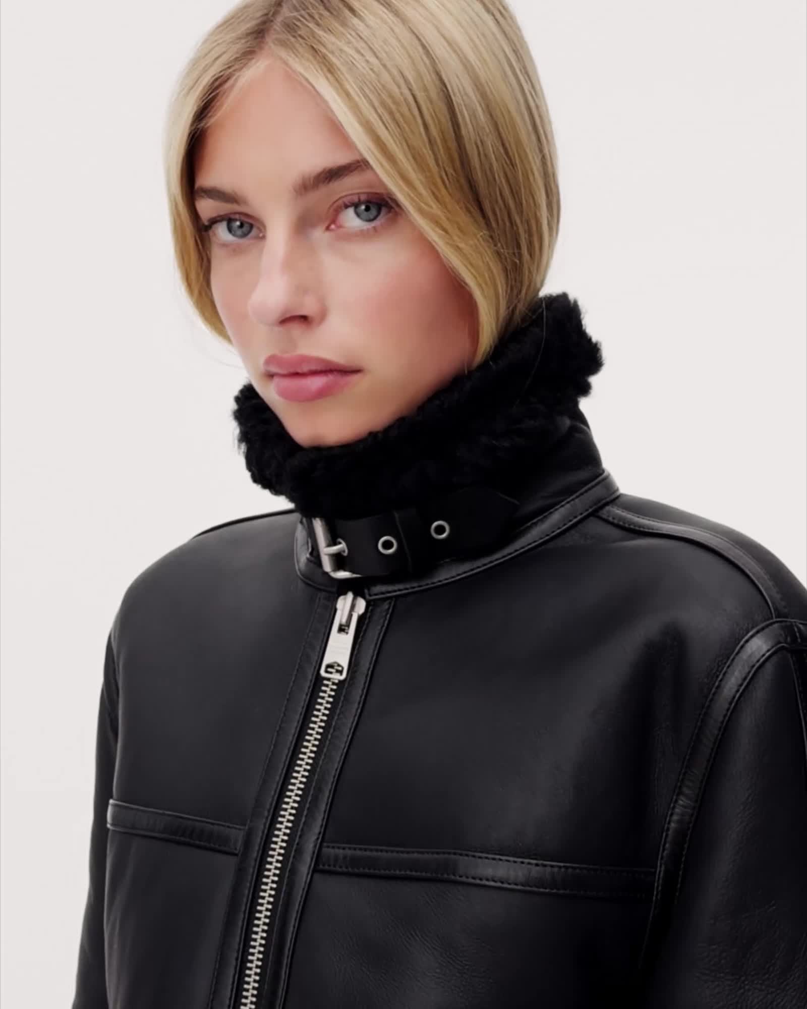 ジャケット・アウター AllSaints Lorel leather jacket ALLSAINTS Lorel Flying Jacket in Black | REVOLVE