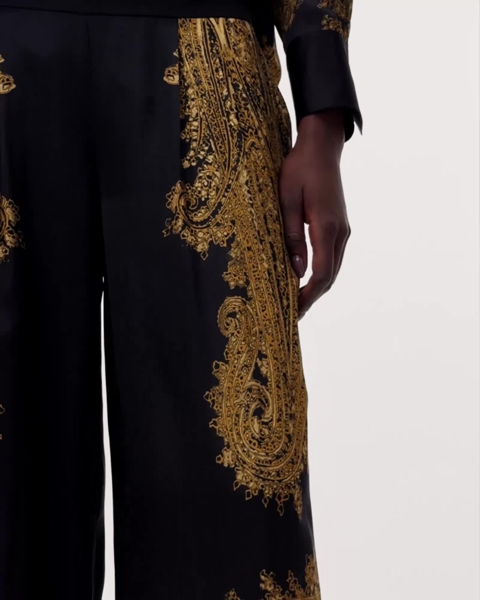 Leanne Satin Wide Leg Trousers