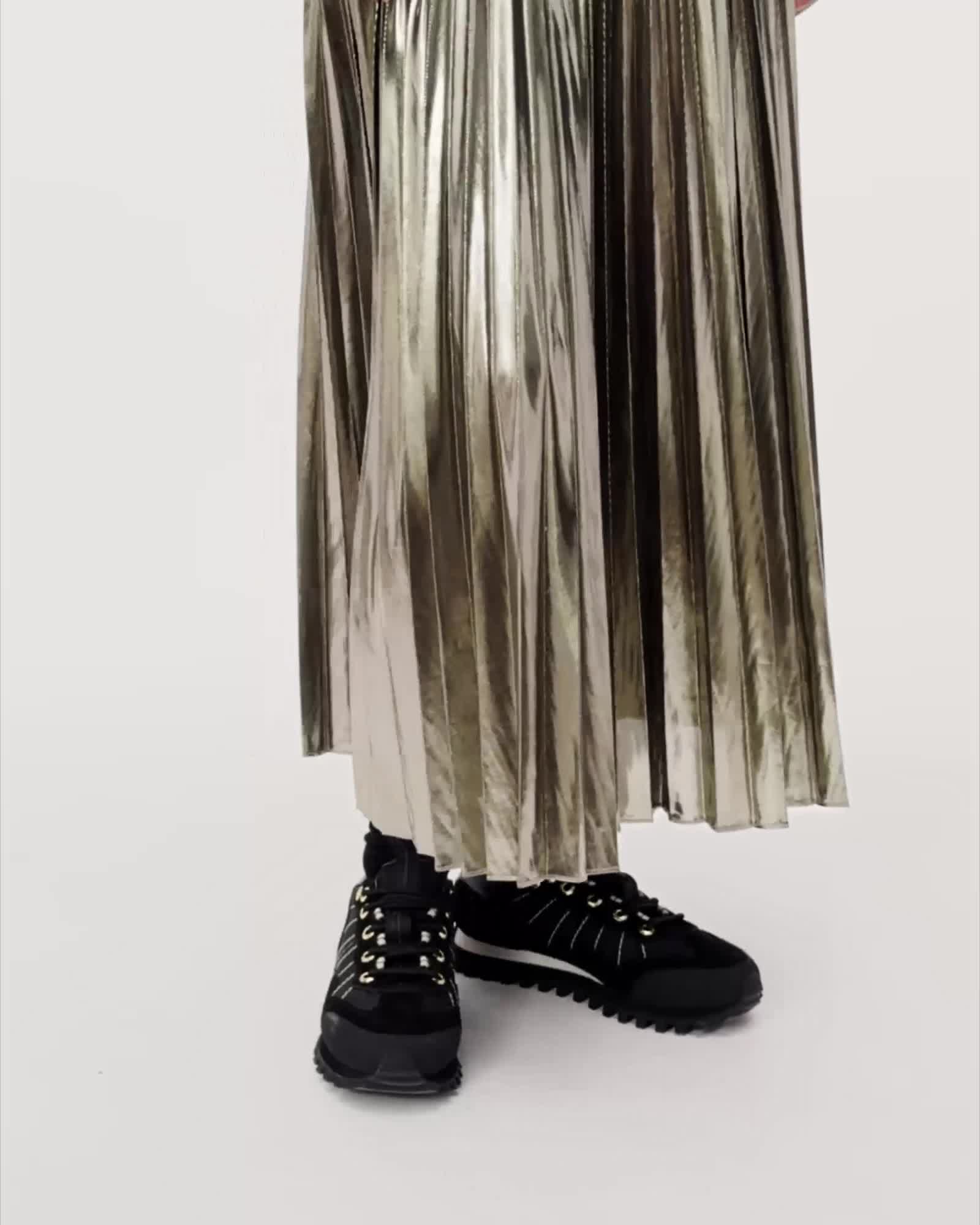 Spark 2-In-1 Pleated Maxi Dress