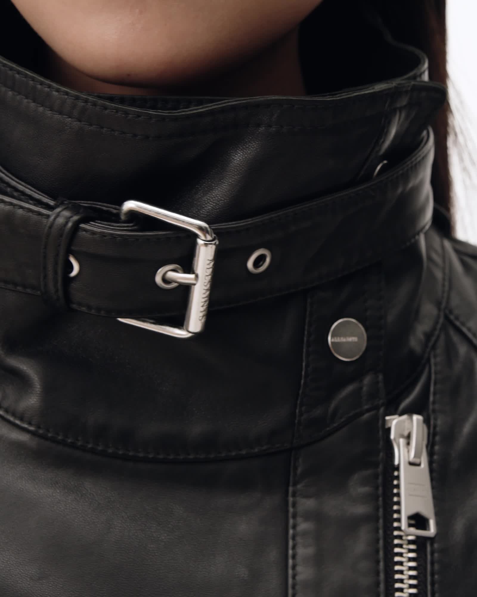 Rhodes Relaxed Fit Leather Jacket