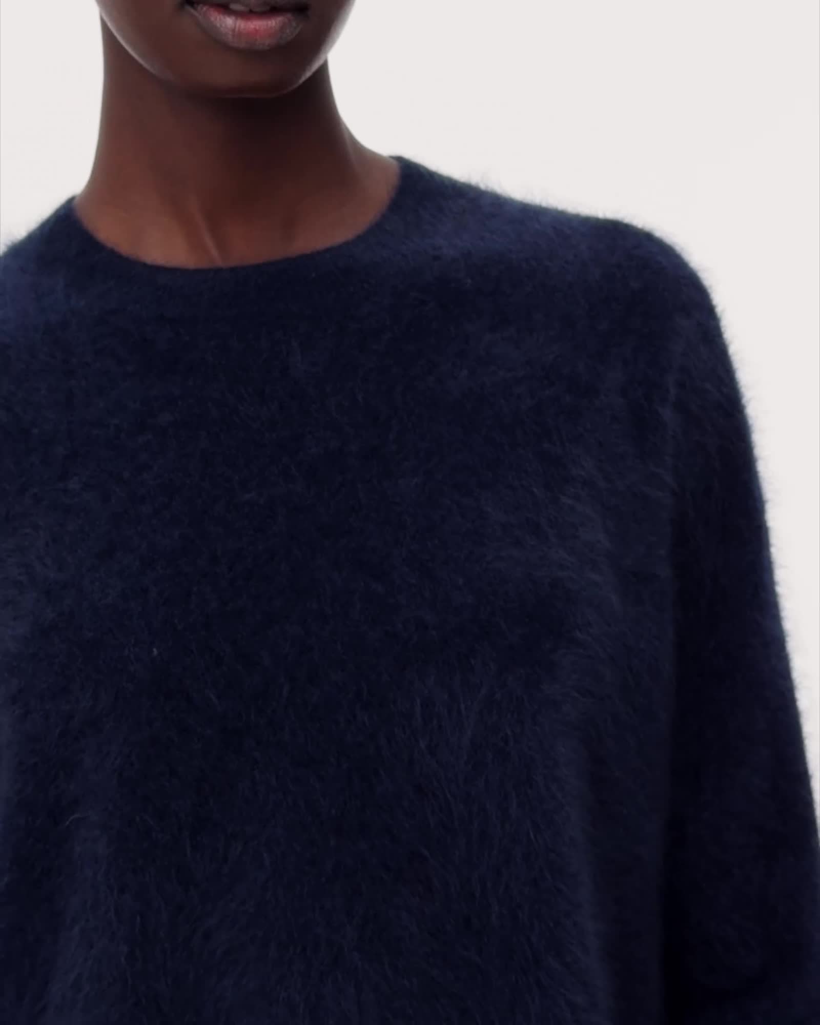 Rebel Brushed Cashmere Crew Neck Jumper